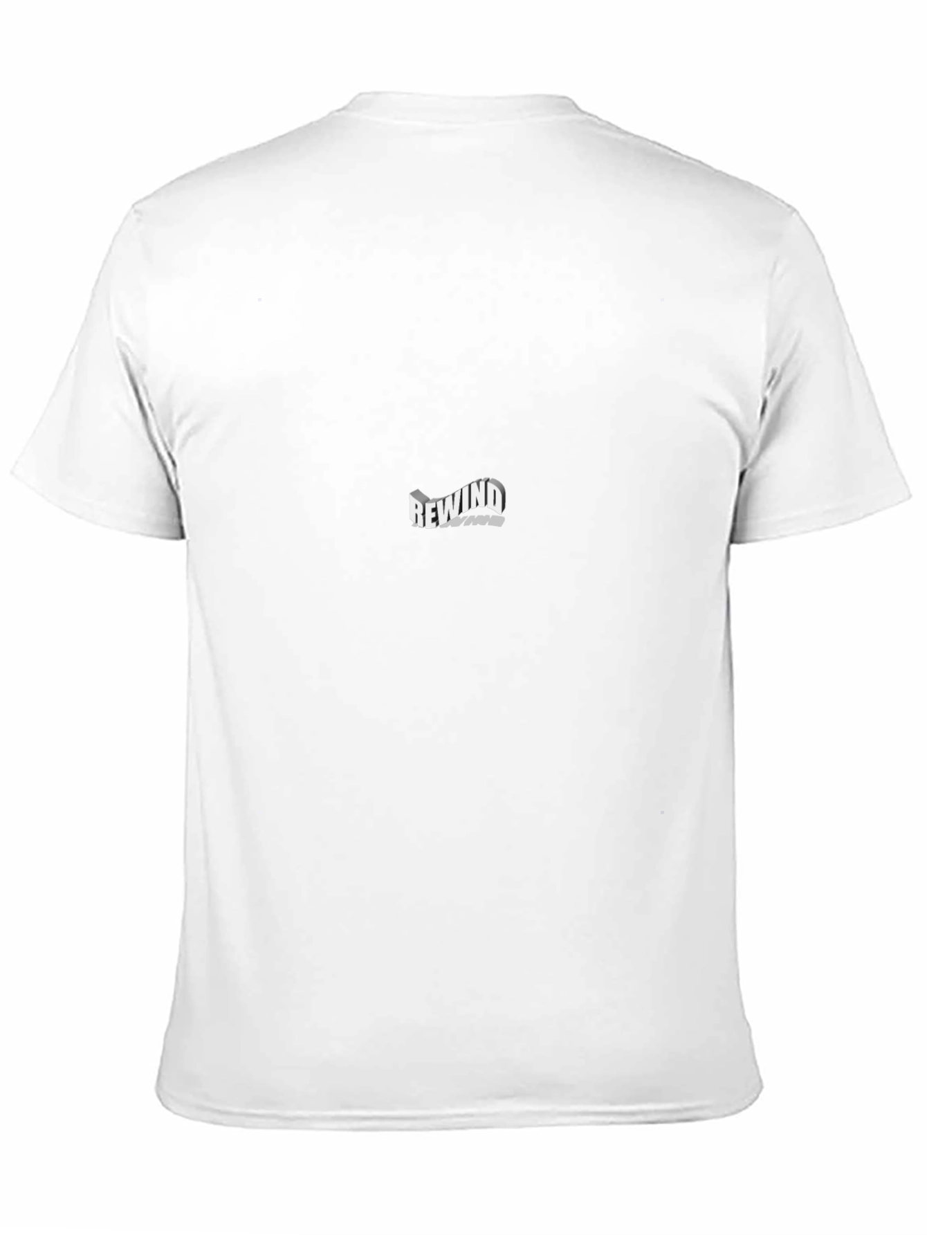 Rewind Graphic Black T-Shirt - Modern Design