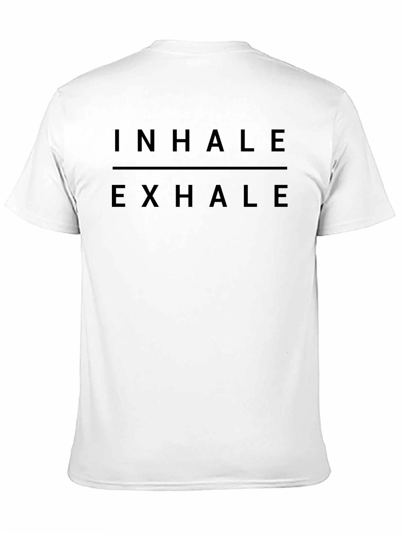 Inhale Exhale Black Graphic Tee
