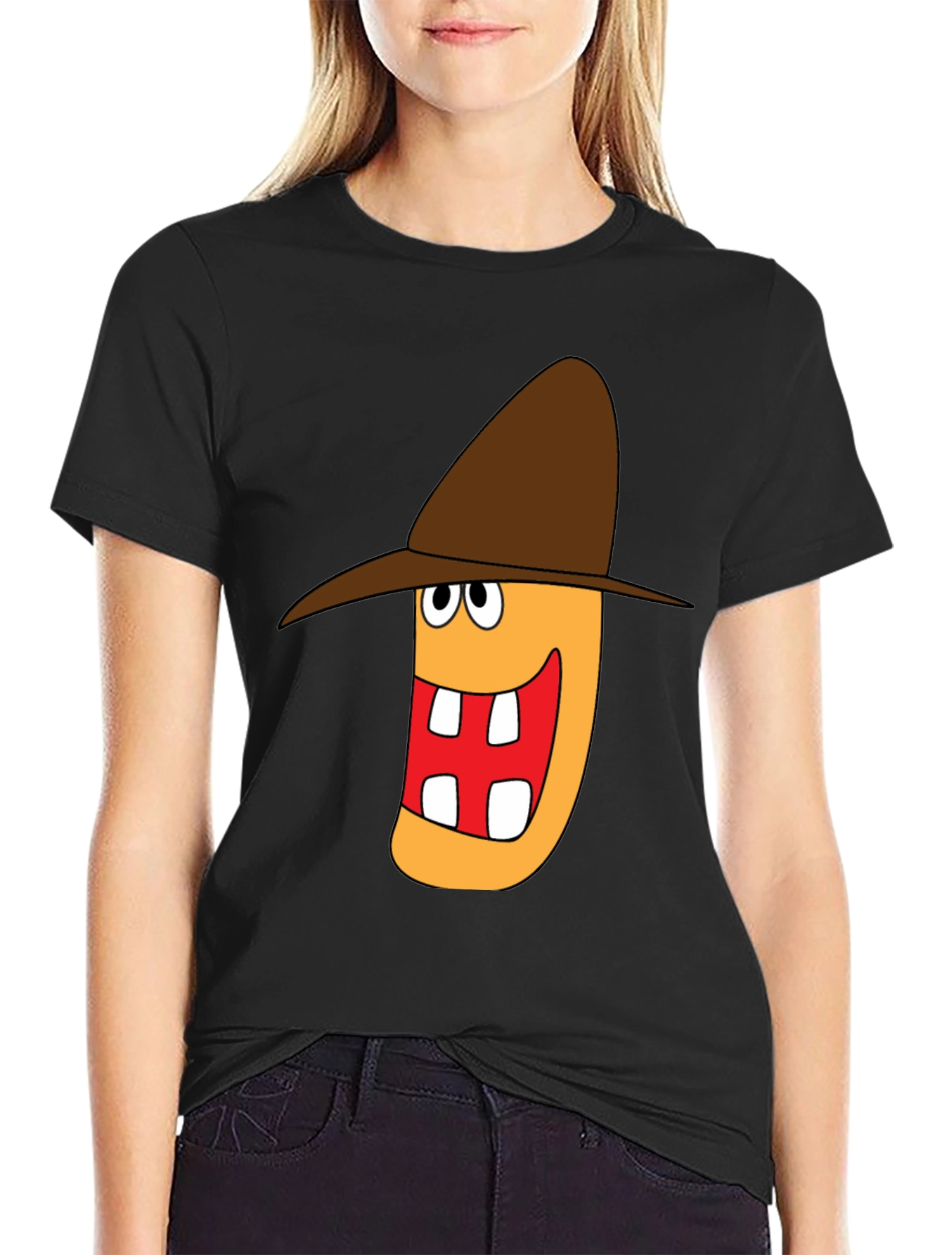 Cartoon Character Graphic Print T-Shirt