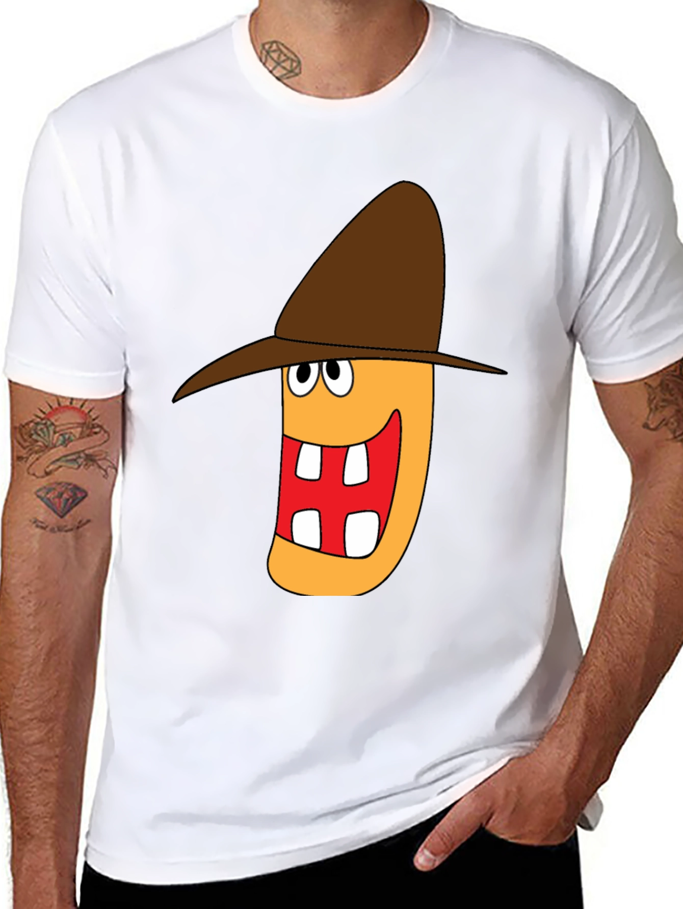 Cartoon Character Graphic Print T-Shirt