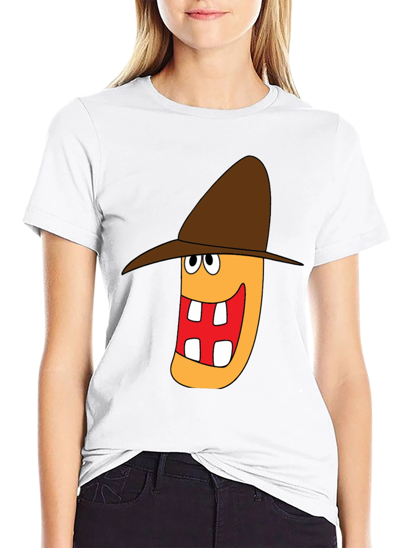 Cartoon Character Graphic Print T-Shirt