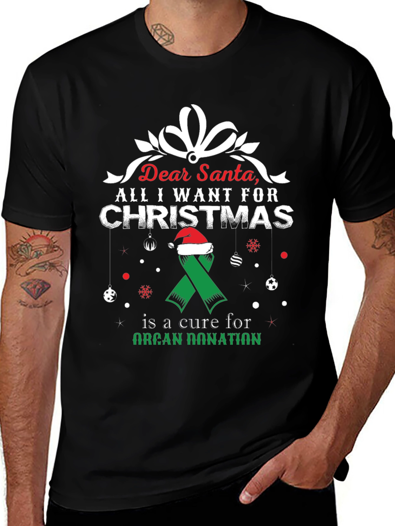 Organ Donation Christmas Wish T-Shirt