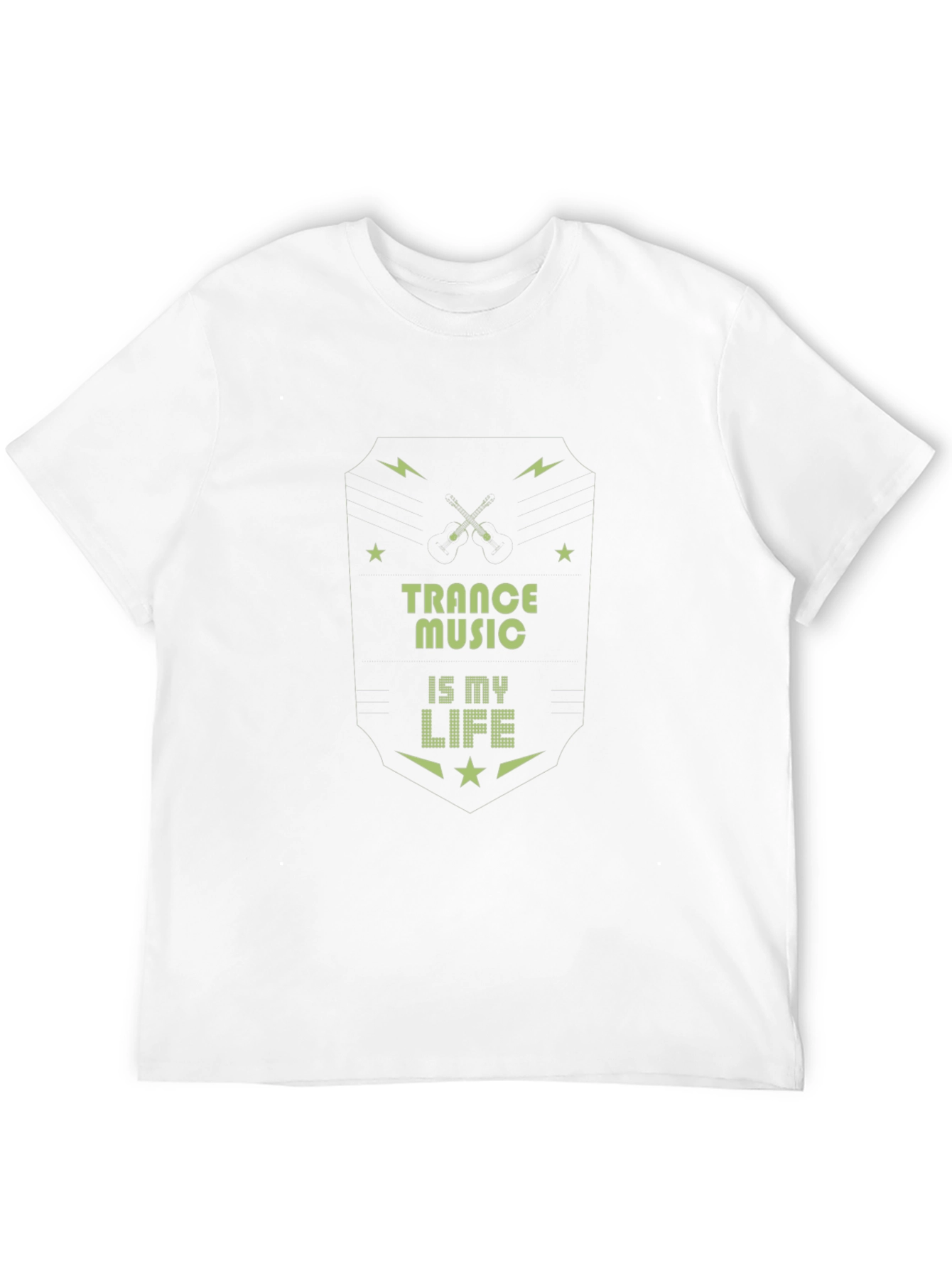 Trance Music Is My Life Black Graphic Tee