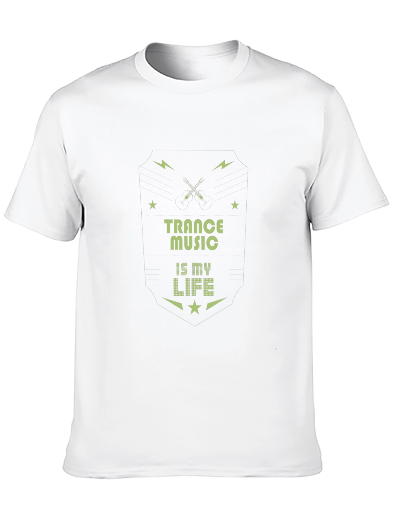 Trance Music Is My Life Black Graphic Tee