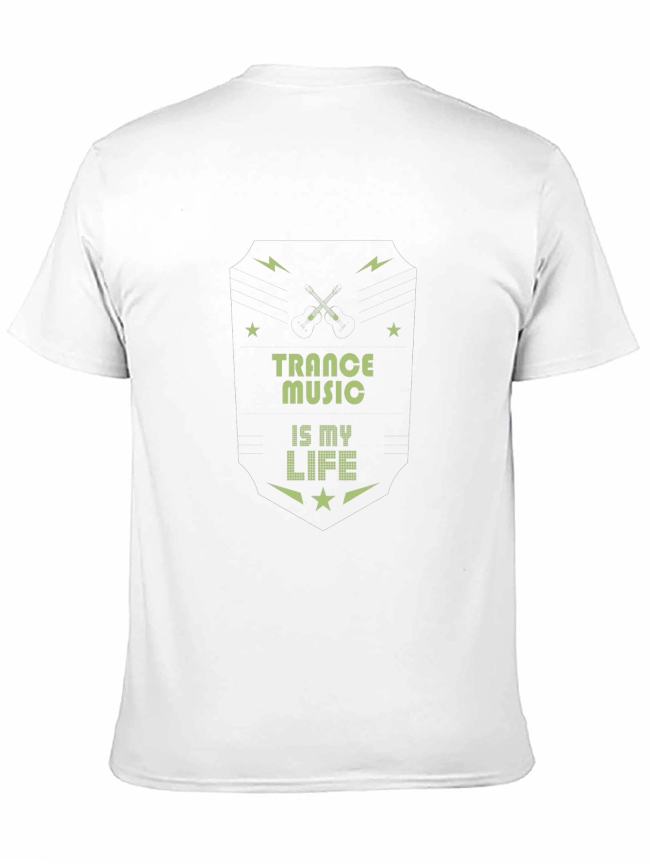 Trance Music Is My Life Black Graphic Tee
