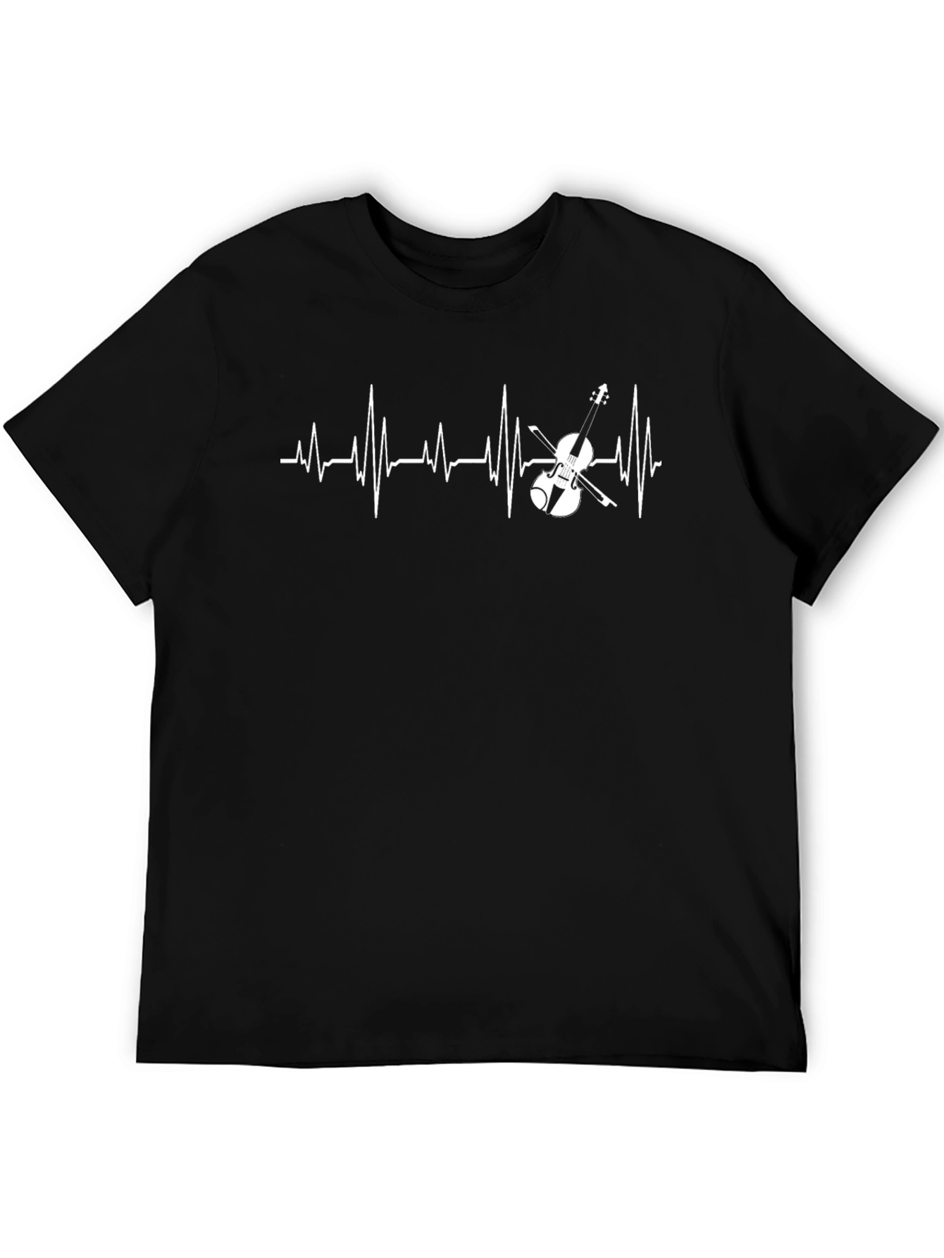 Violin Heartbeat Graphic Tee - Musicians T-Shirt