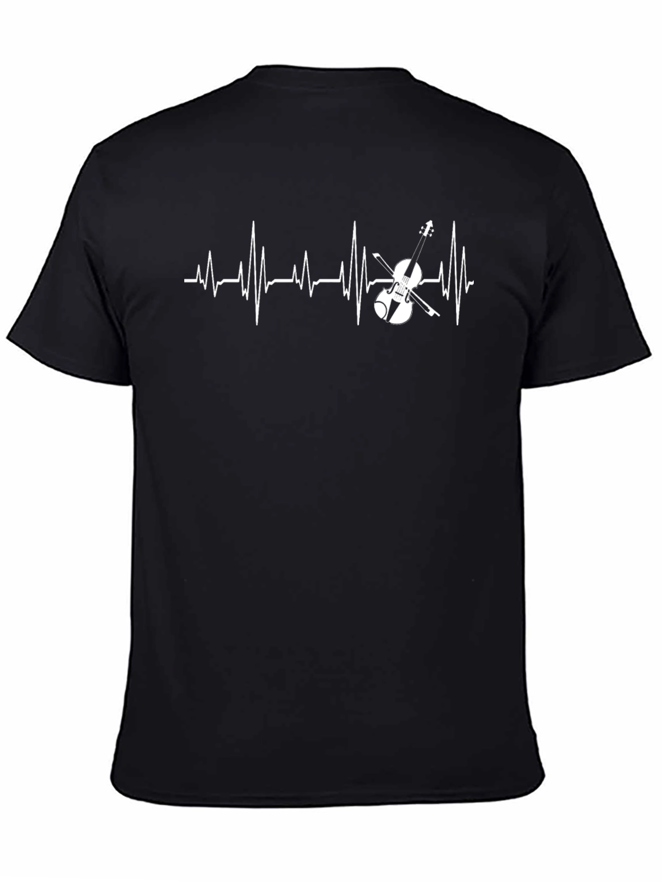 Violin Heartbeat Graphic Tee - Musicians T-Shirt
