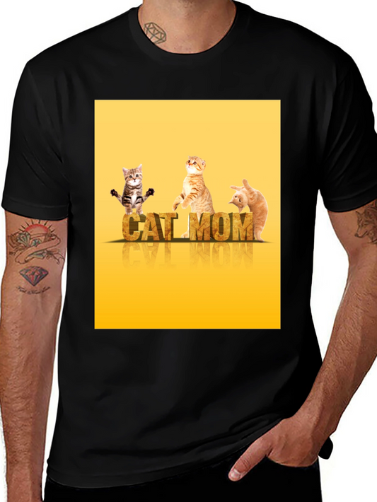 Cat Mom T-Shirt - Cute Kitten Design
