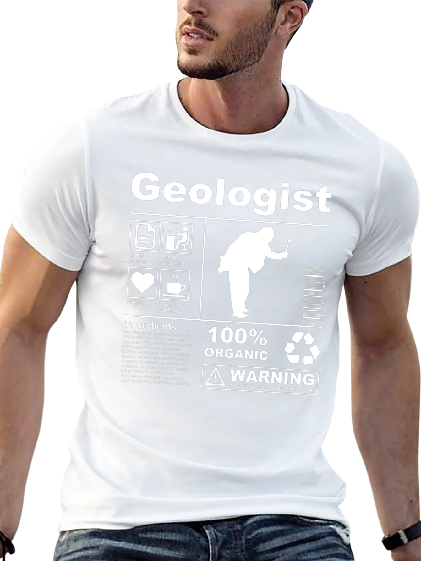 Geologist 100% Organic Graphic T-Shirt
