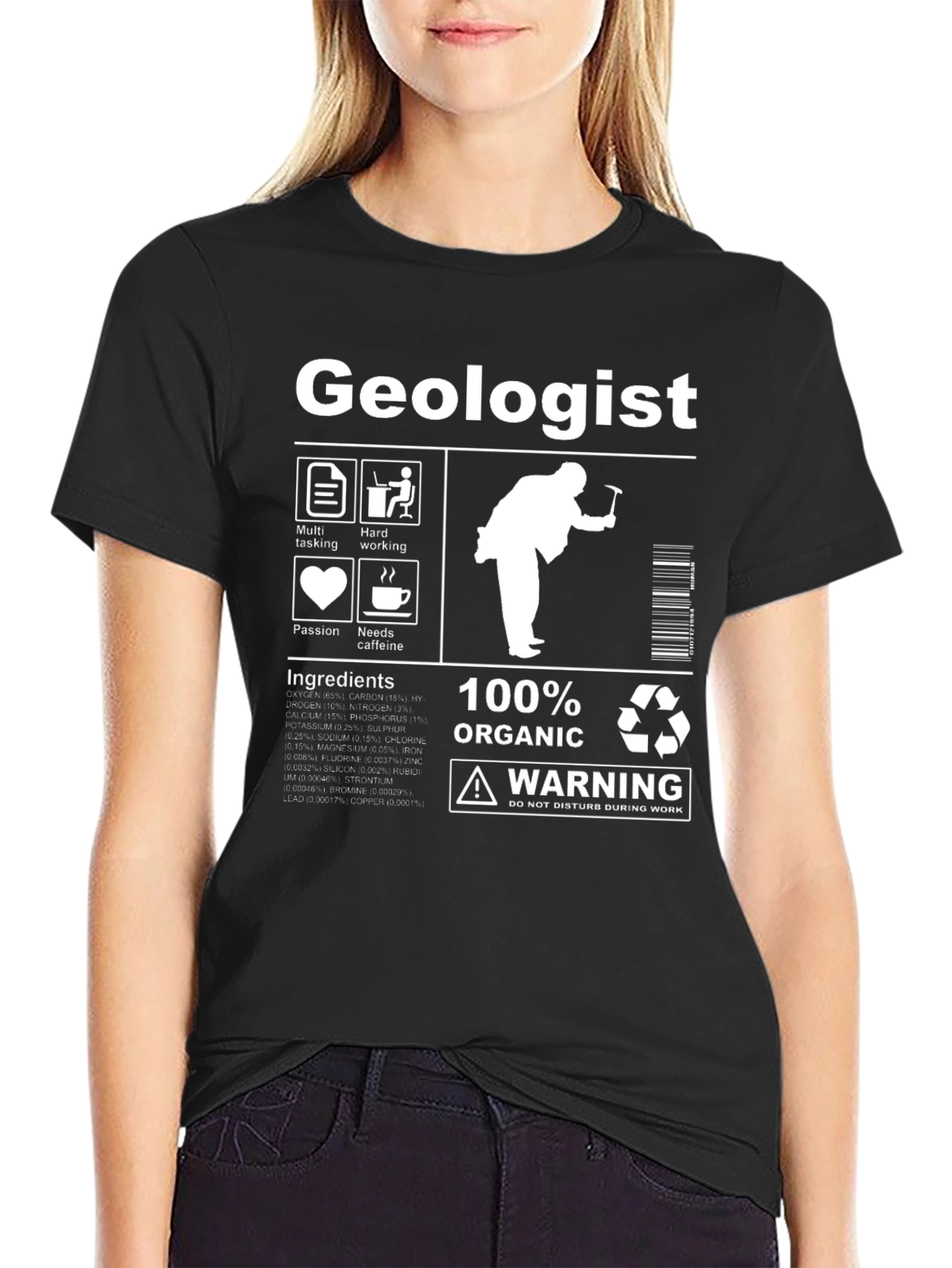 Geologist 100% Organic Graphic T-Shirt