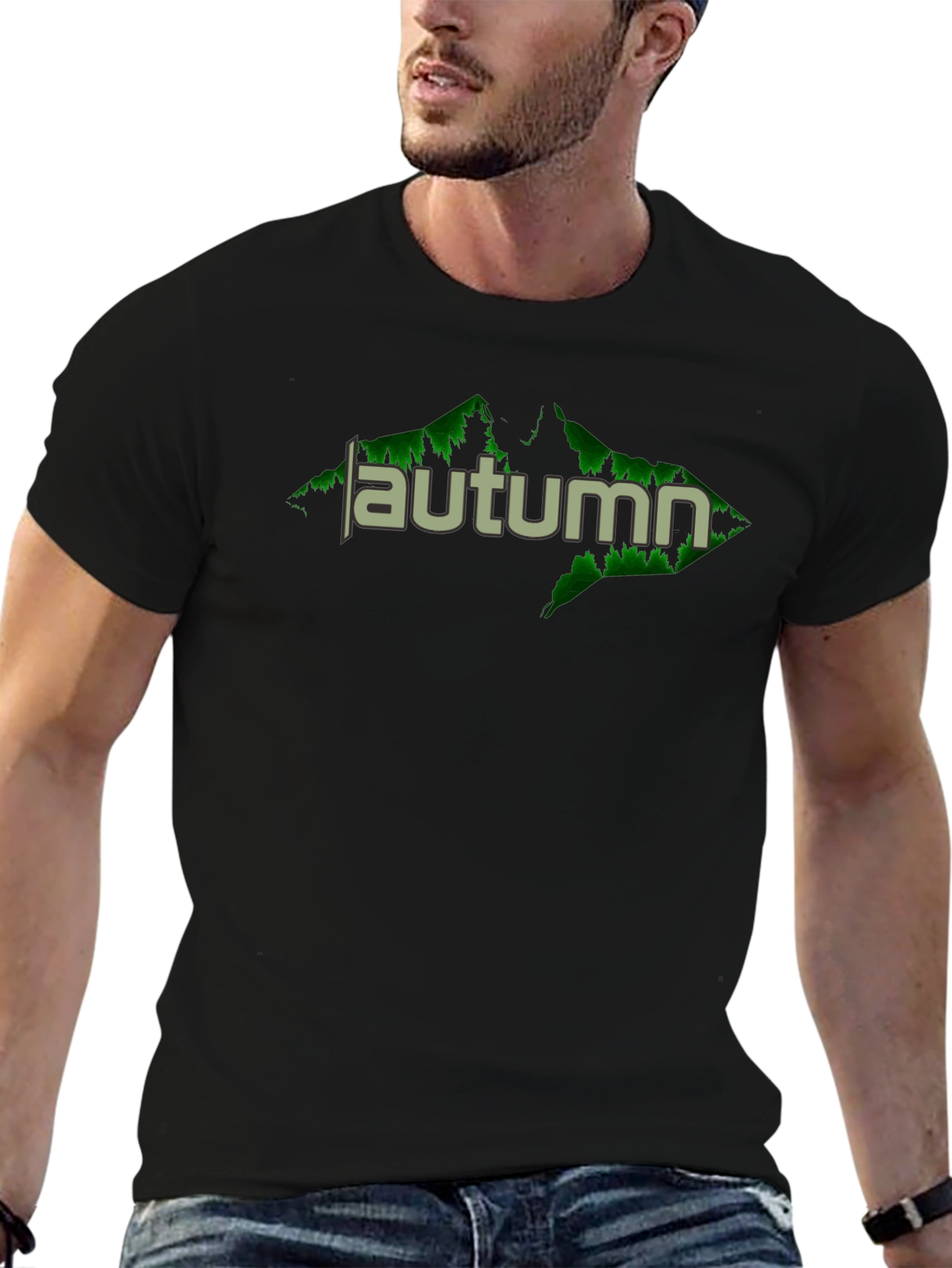 Autumn Graphic Tee - Nature Inspired Design