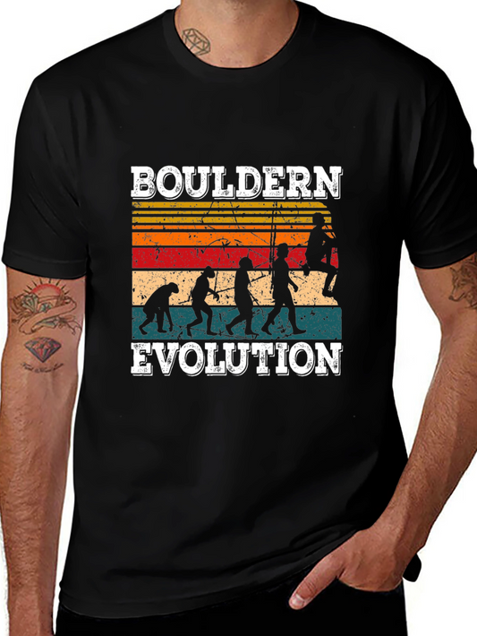 Bouldering Evolution Graphic Tee