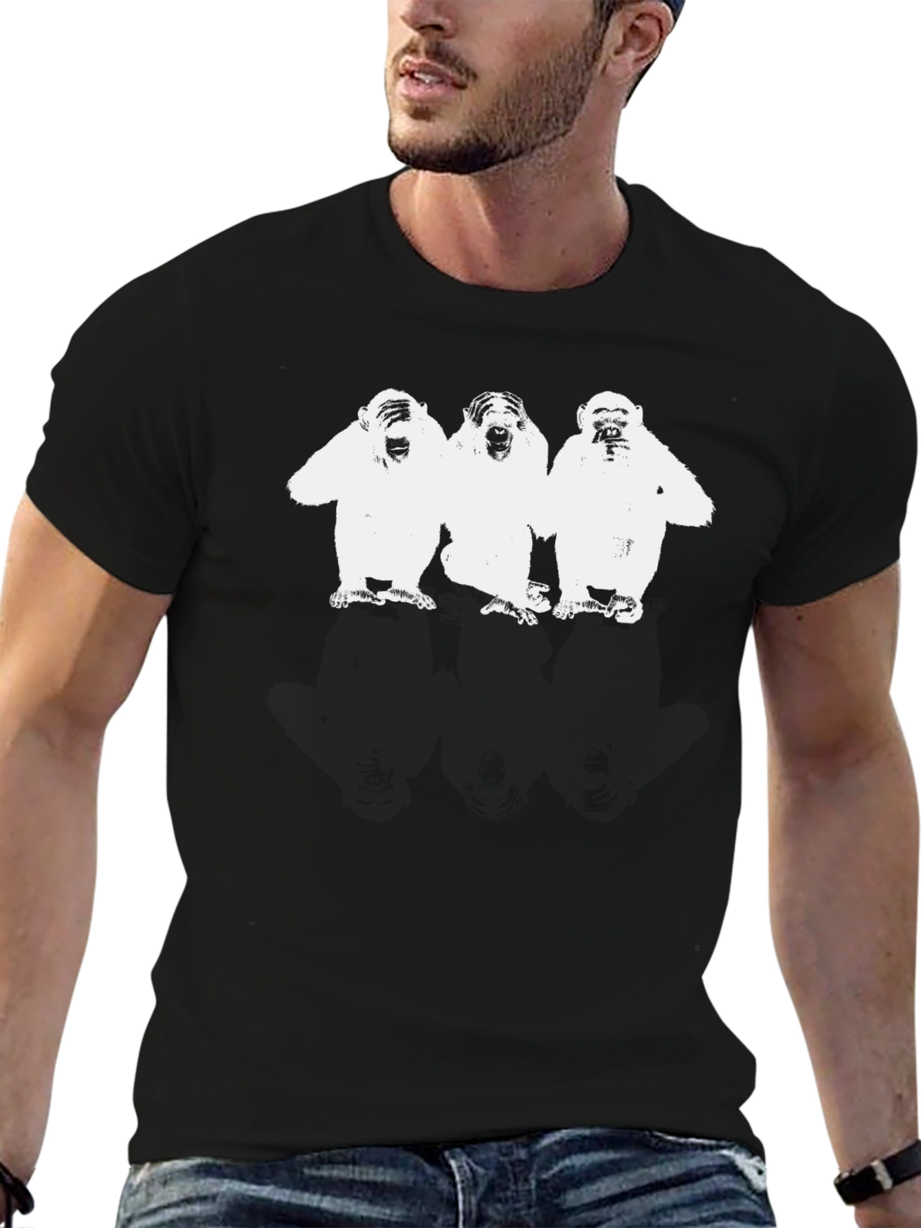 See No Evil T-Shirt - Black Cotton Tee