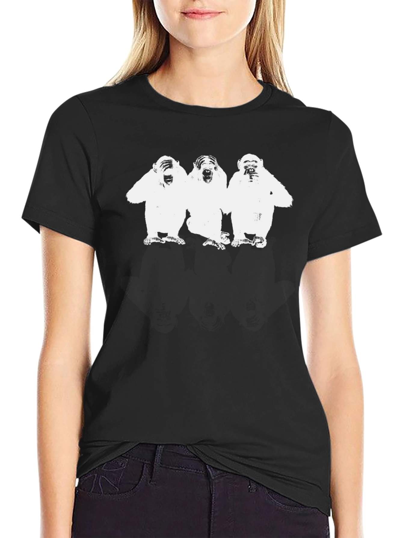 See No Evil T-Shirt - Black Cotton Tee