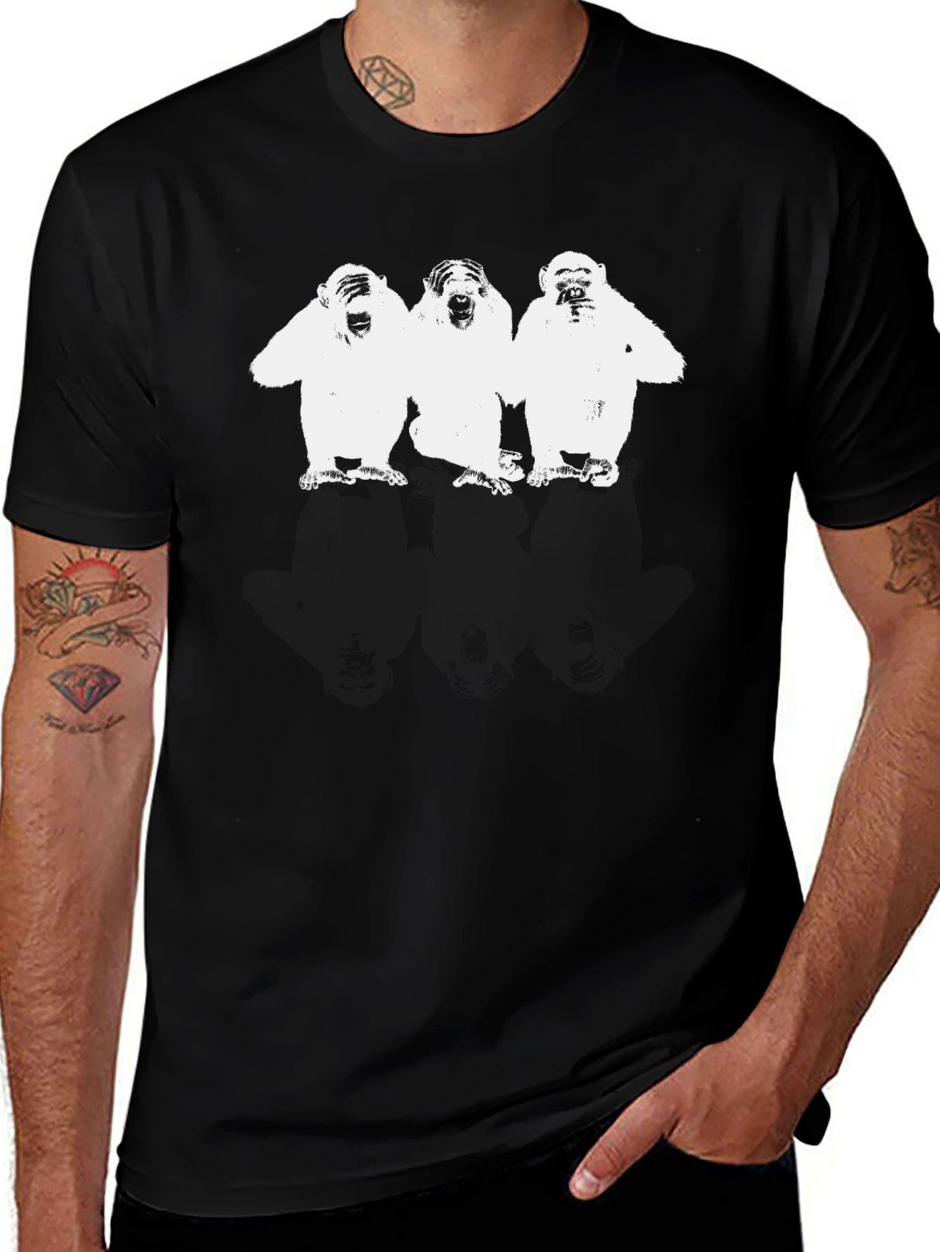 See No Evil T-Shirt - Black Cotton Tee
