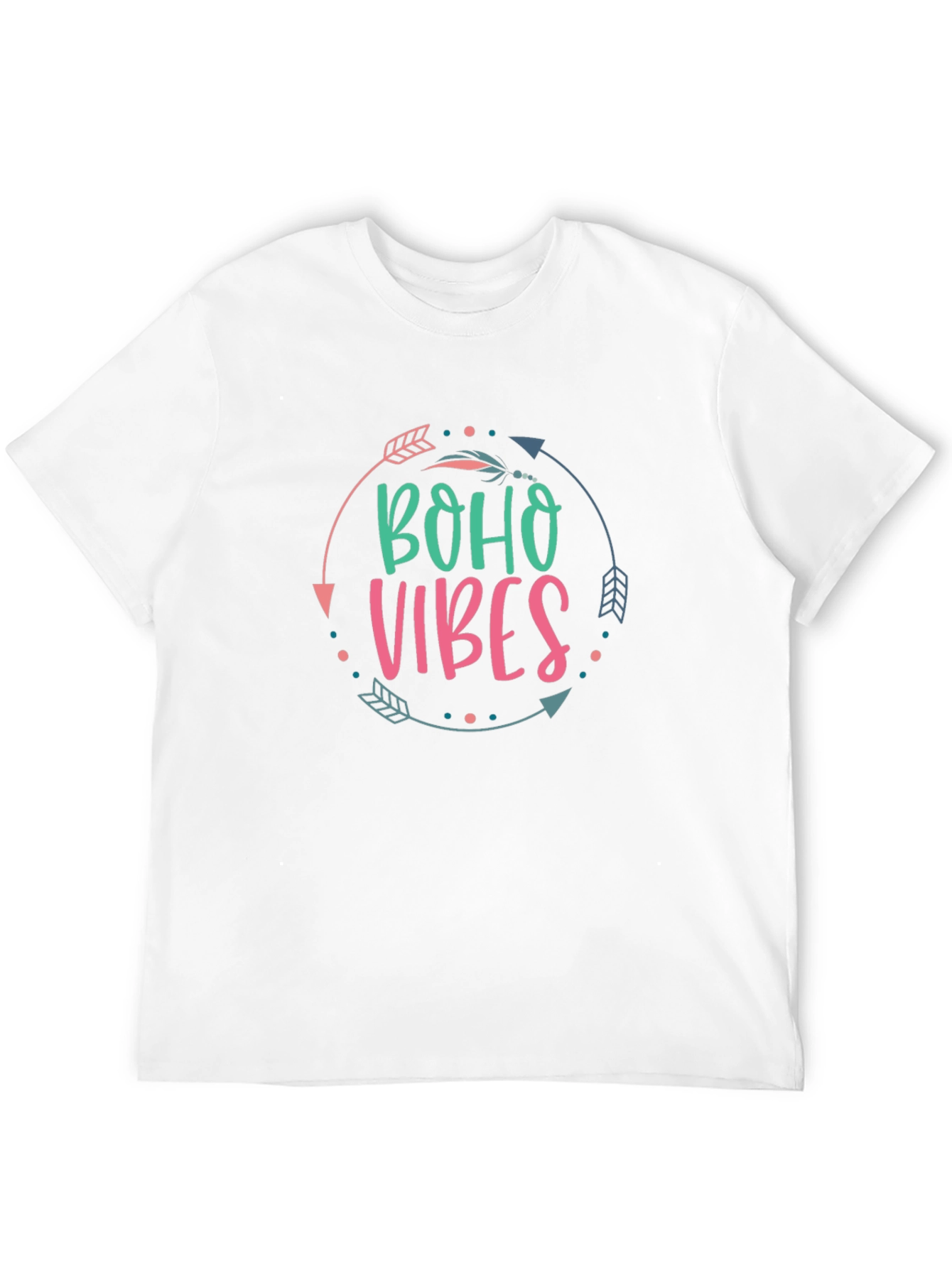 Boho Vibes Graphic Tee - Unisex Black T-Shirt