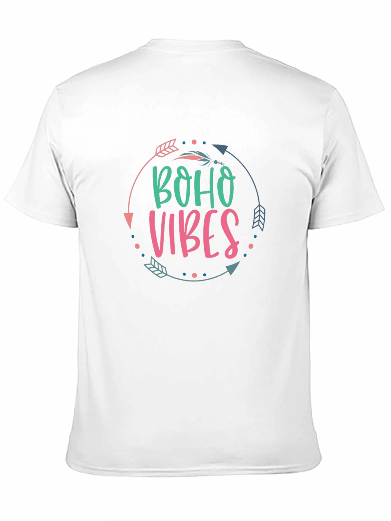 Boho Vibes Graphic Tee - Unisex Black T-Shirt