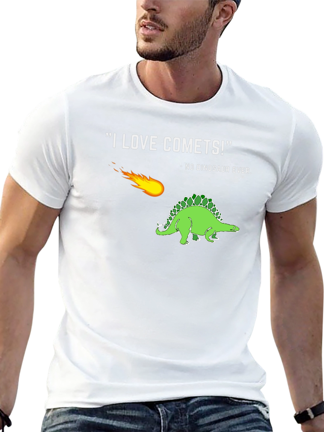 Comet & Dinosaur Graphic T-Shirt