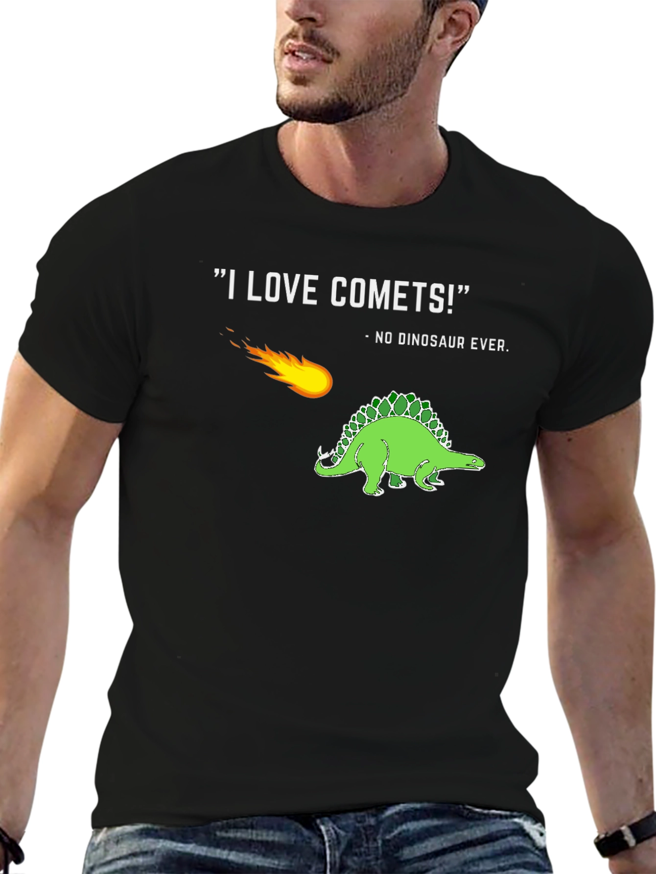Comet & Dinosaur Graphic T-Shirt