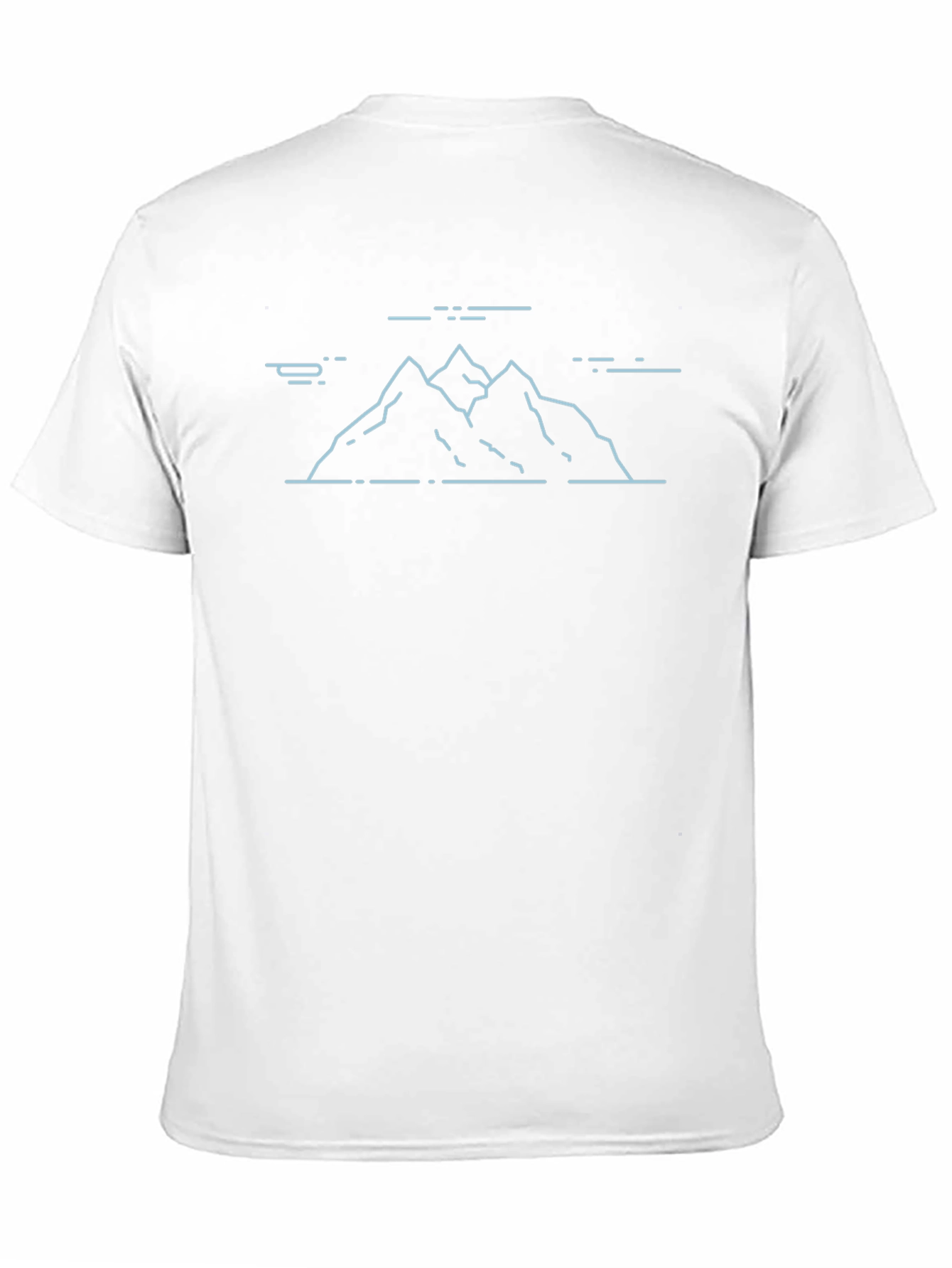 Mountain Line Art Black Tee