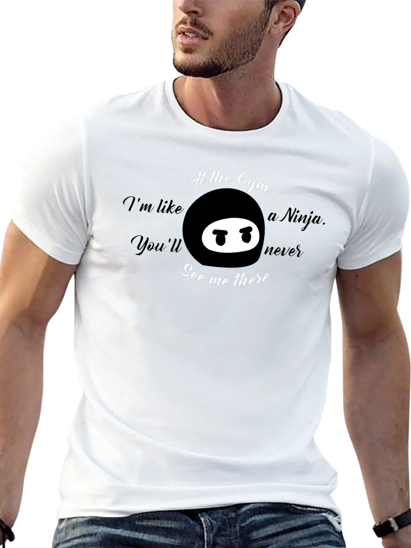 Gym Ninja T-Shirt - Funny Workout Tee