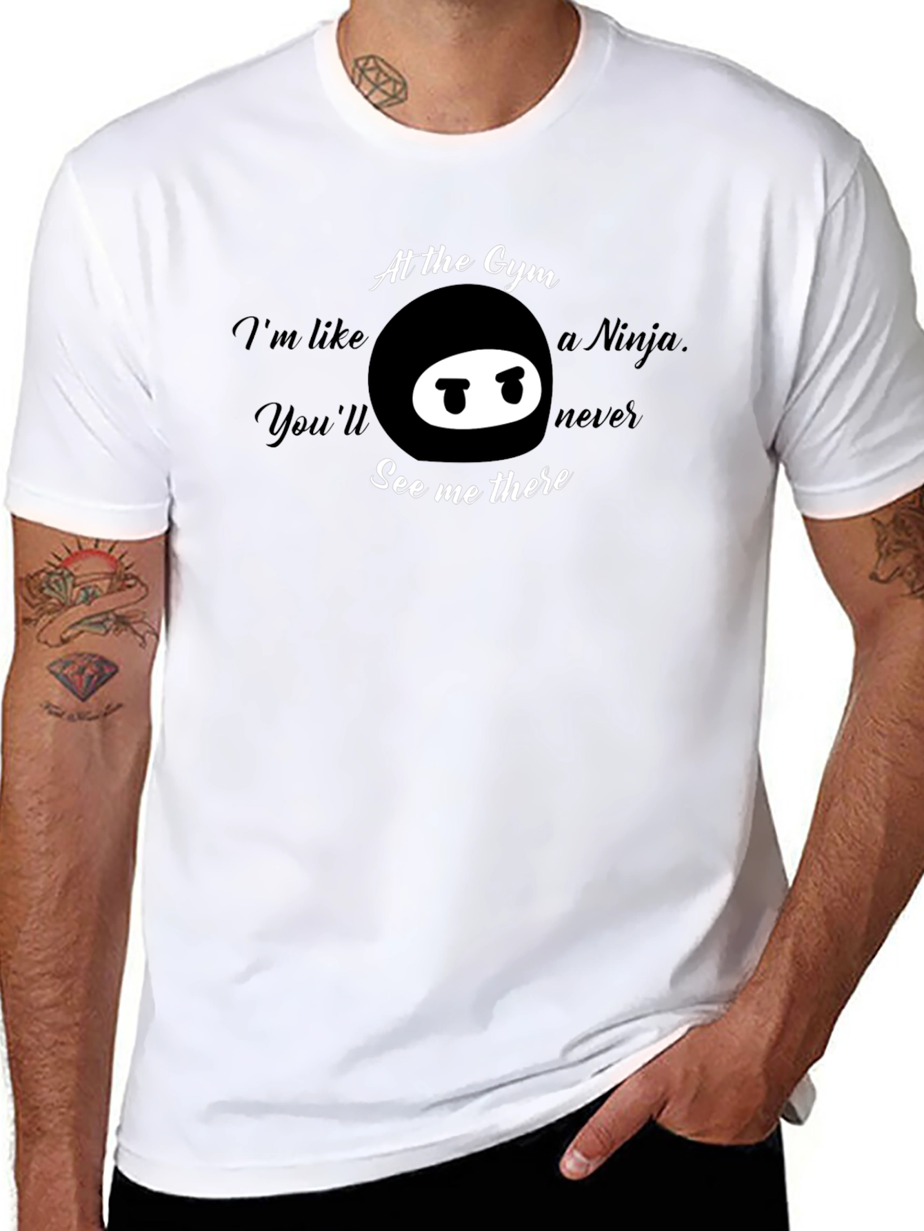 Gym Ninja T-Shirt - Funny Workout Tee
