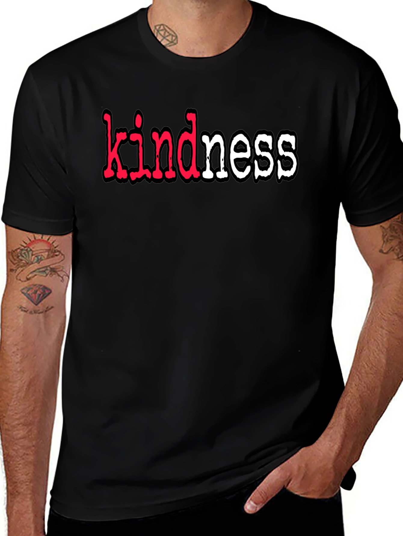 Kindness T-Shirt - Black Graphic Tee