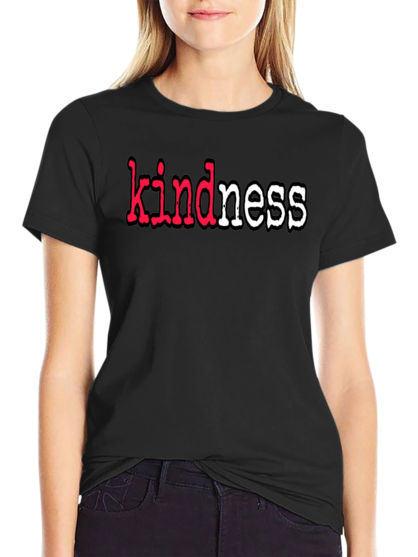 Kindness T-Shirt - Black Graphic Tee