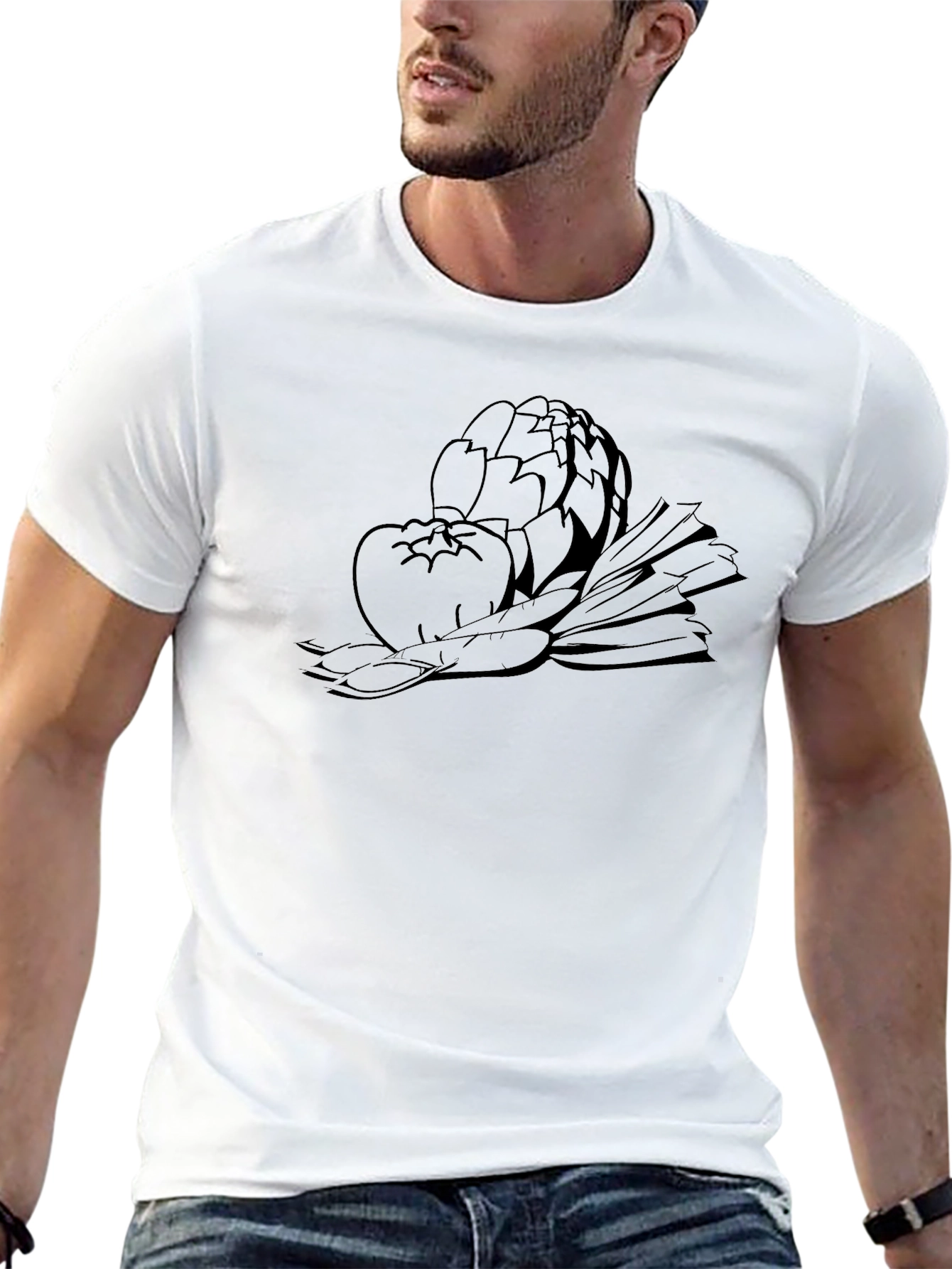 Vegetable Graphic T-Shirt - Organic Feel