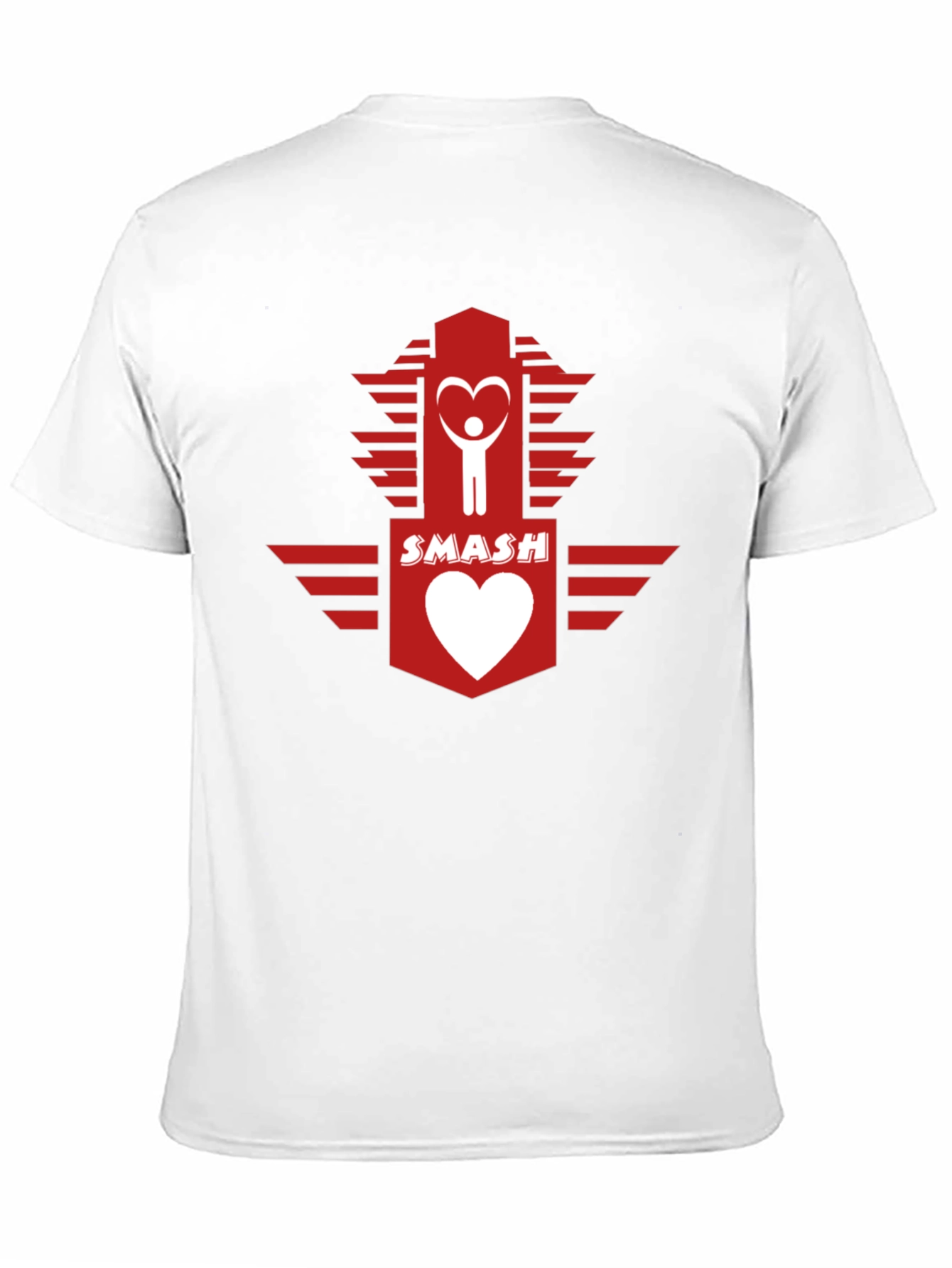 Smash Heart Logo Graphic Tee - Casual Cotton T-Shirt