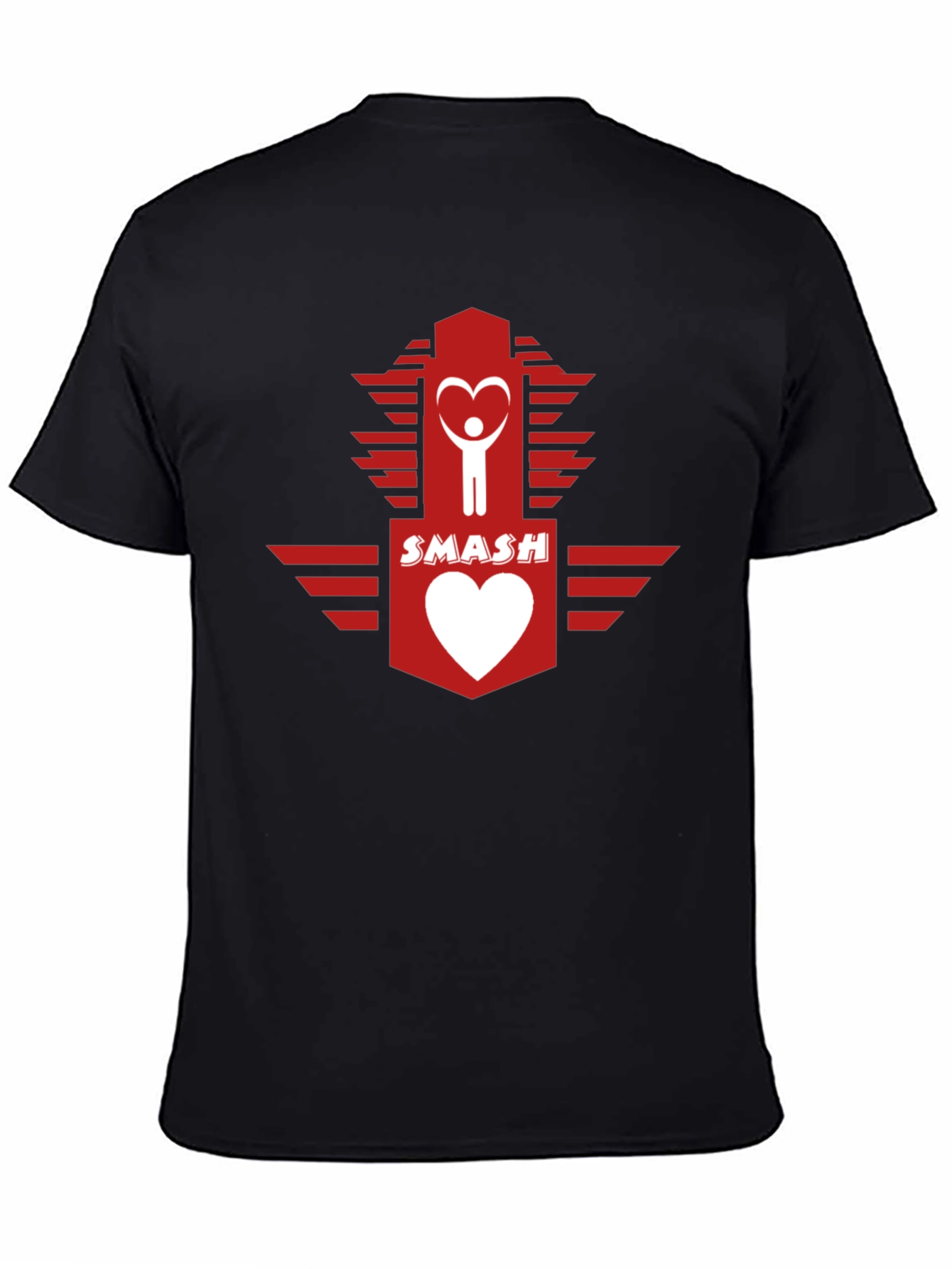 Smash Heart Logo Graphic Tee - Casual Cotton T-Shirt