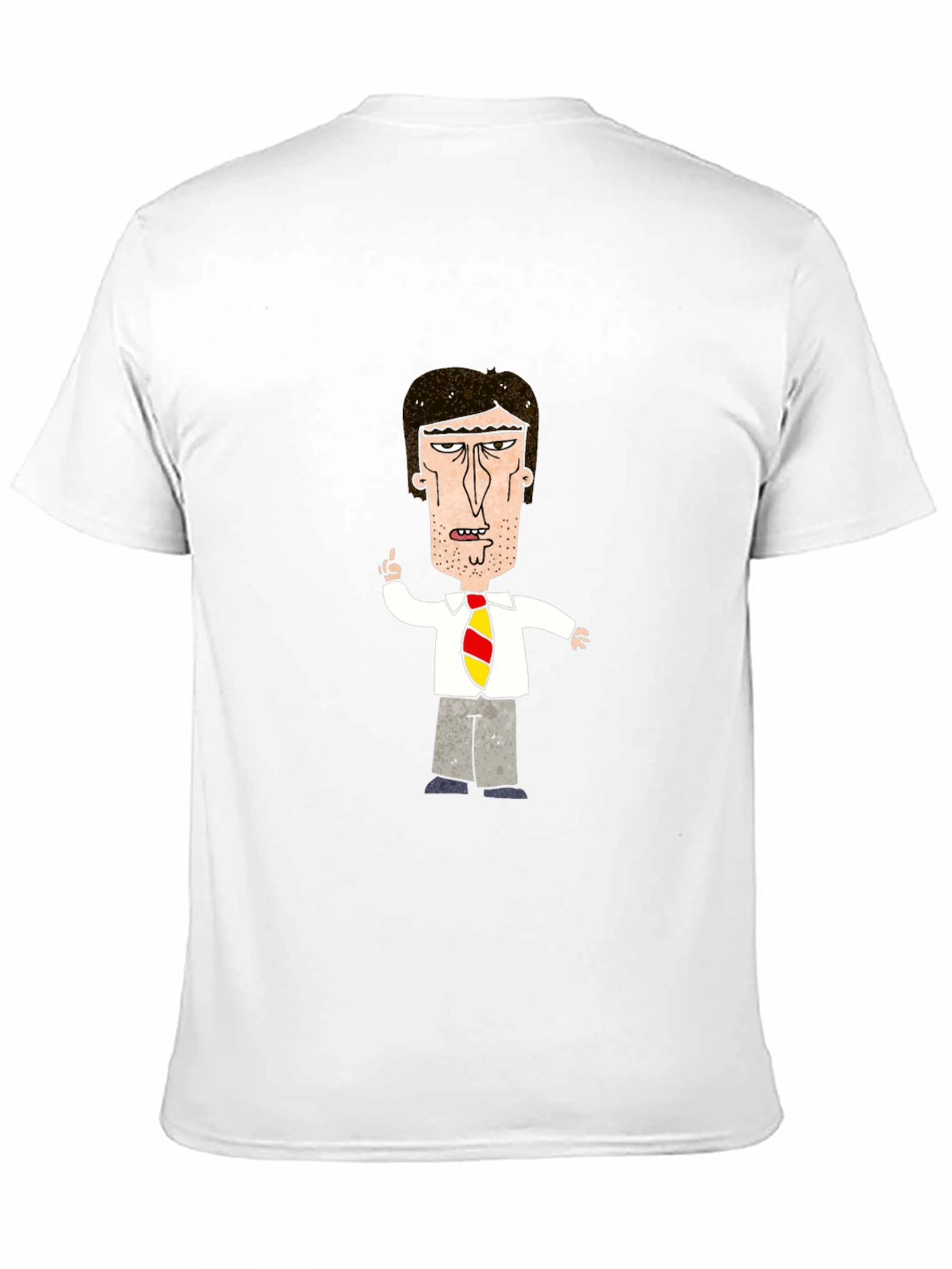 Cartoon Boss Black T-Shirt - Adult Humor