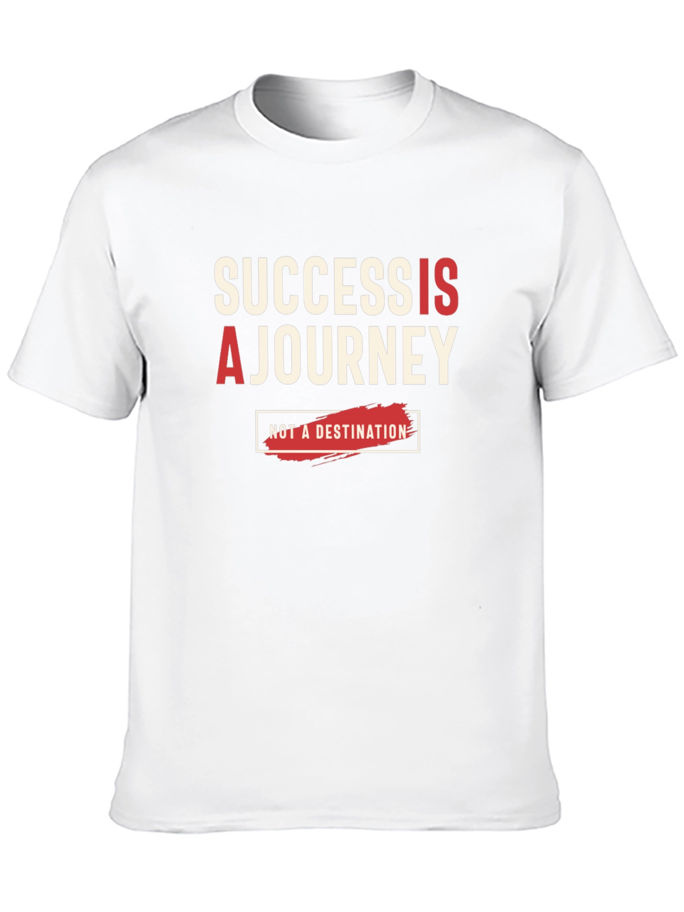 Success Is A Journey Black Graphic Tee