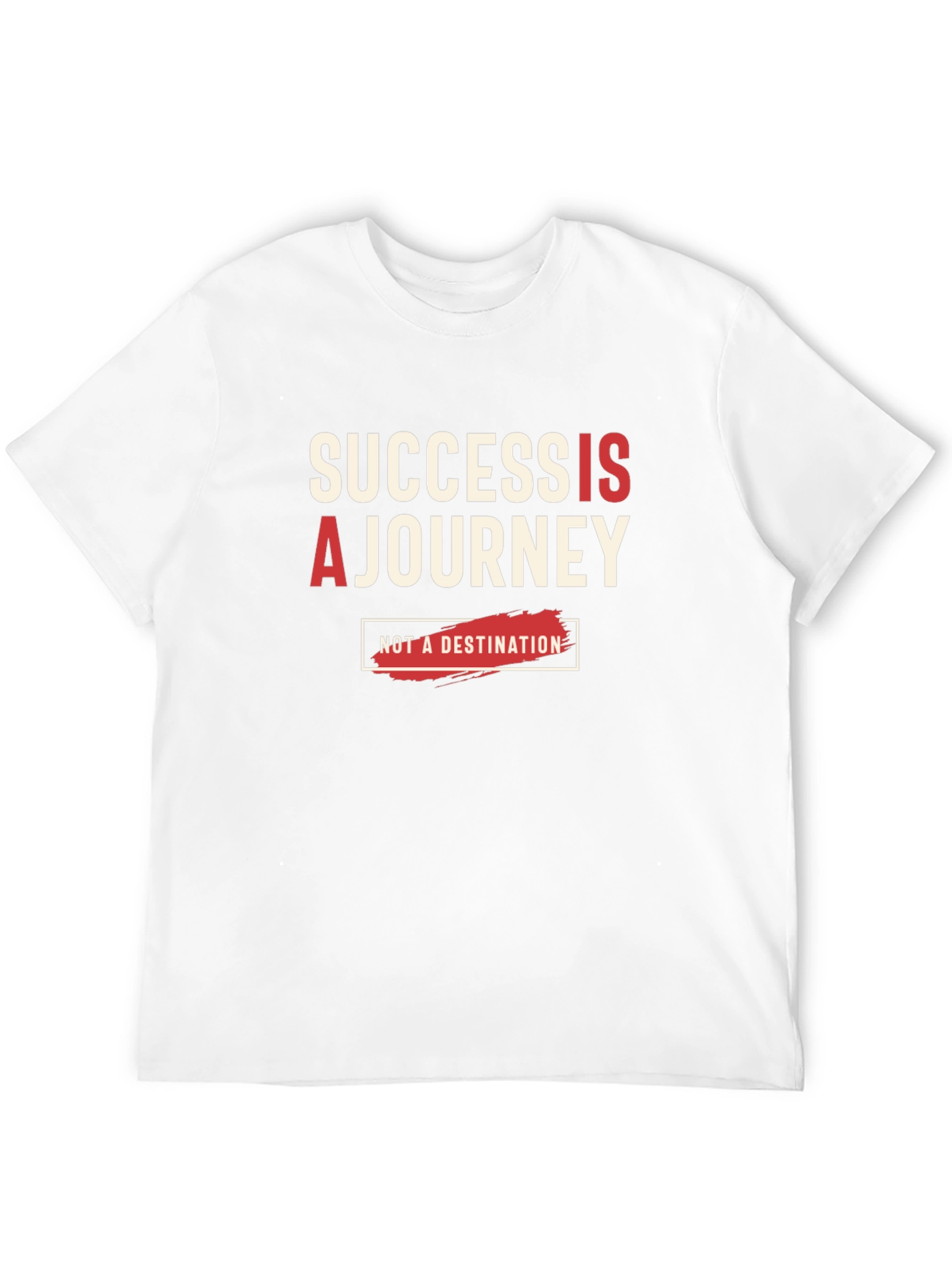Success Is A Journey Black Graphic Tee