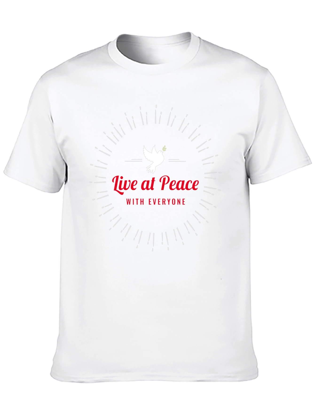 Live at Peace Black Graphic Tee