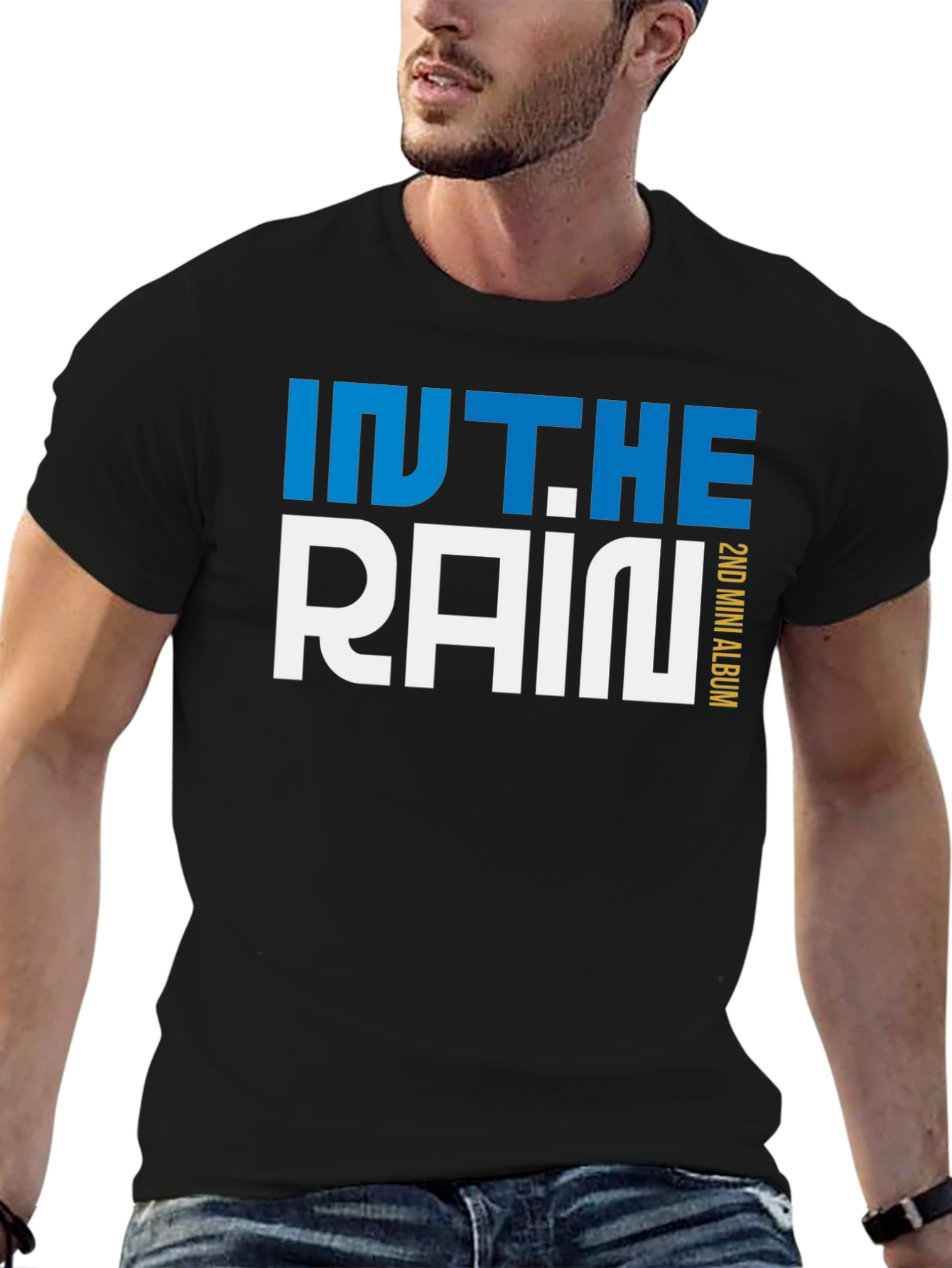 In The Rain 2nd Mini Album Black T-Shirt