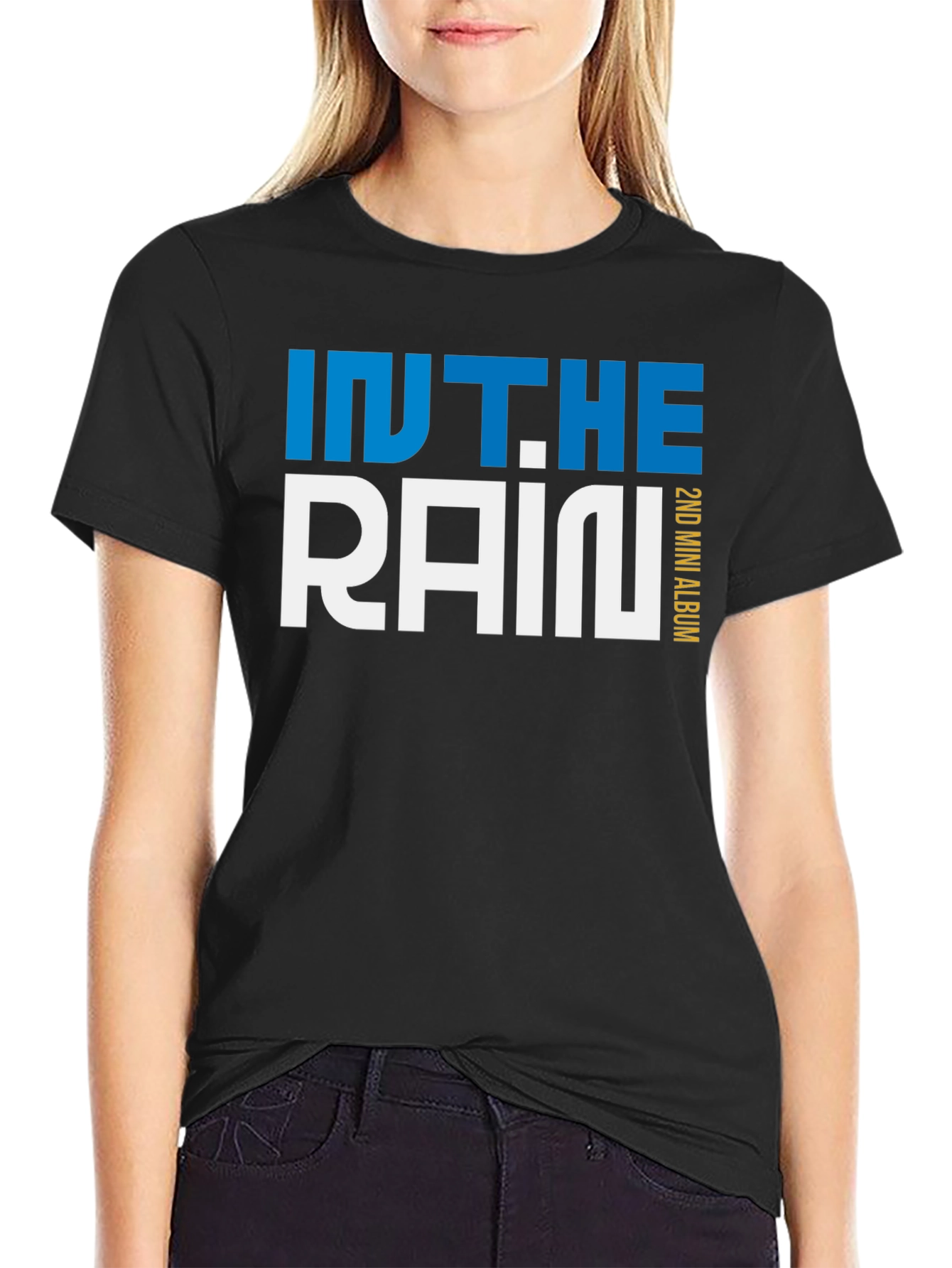In The Rain 2nd Mini Album Black T-Shirt