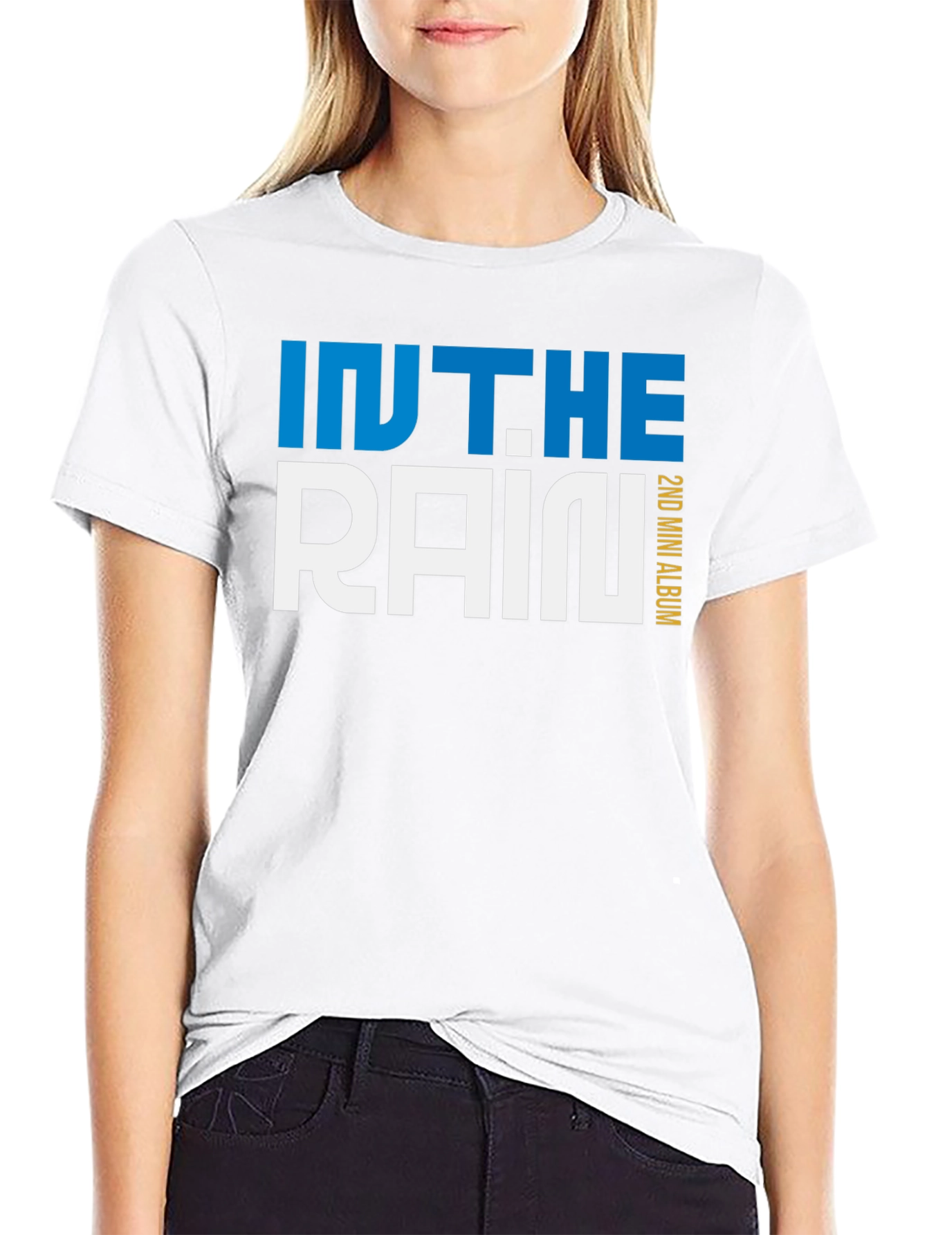In The Rain 2nd Mini Album Black T-Shirt