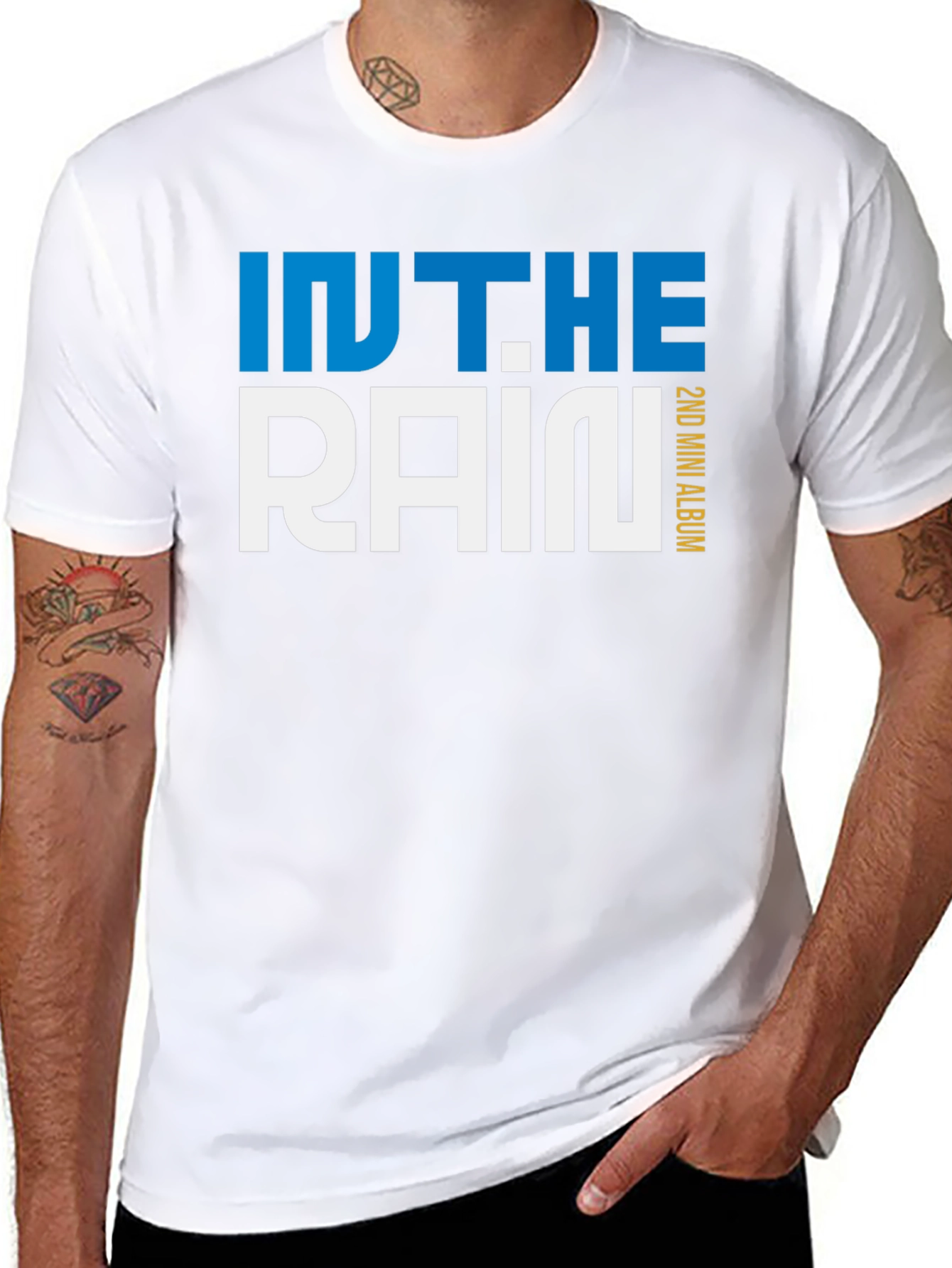 In The Rain 2nd Mini Album Black T-Shirt