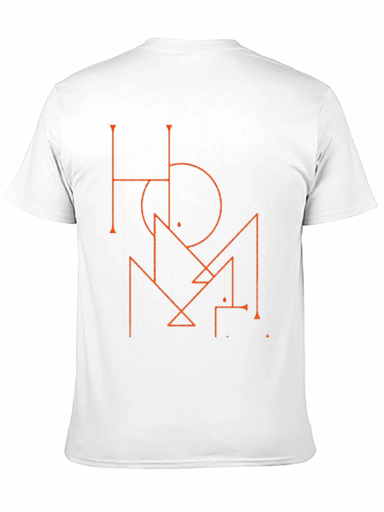 Geometric Graphic Print Mens Black T-Shirt