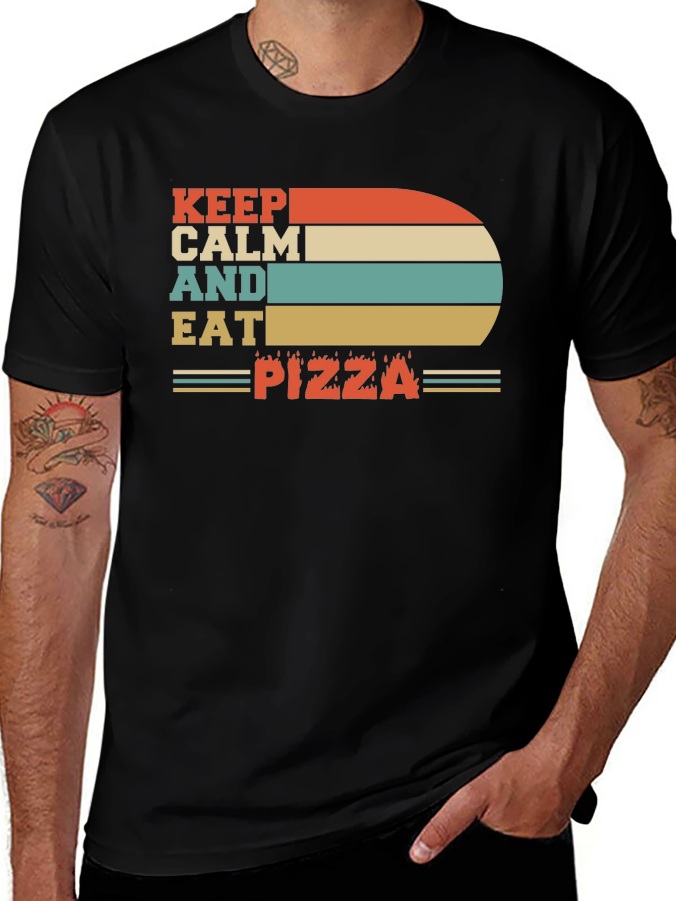 Keep Calm and Eat Pizza T-Shirt