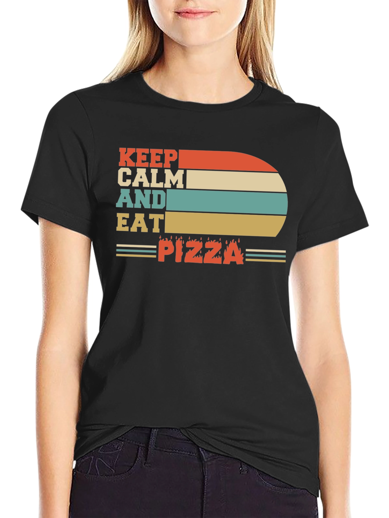 Keep Calm and Eat Pizza T-Shirt