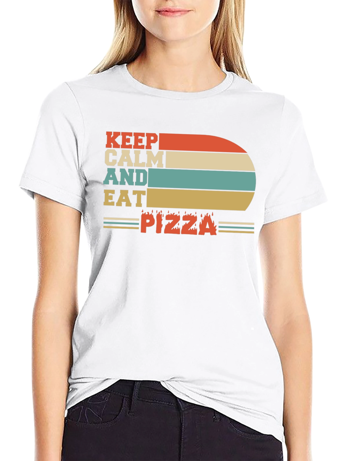 Keep Calm and Eat Pizza T-Shirt
