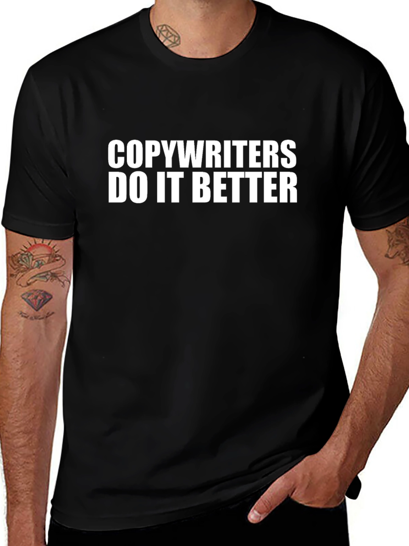 Copywriters Do It Better Black T-Shirt