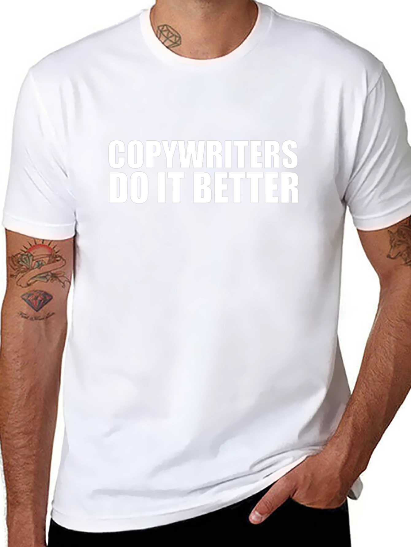 Copywriters Do It Better Black T-Shirt