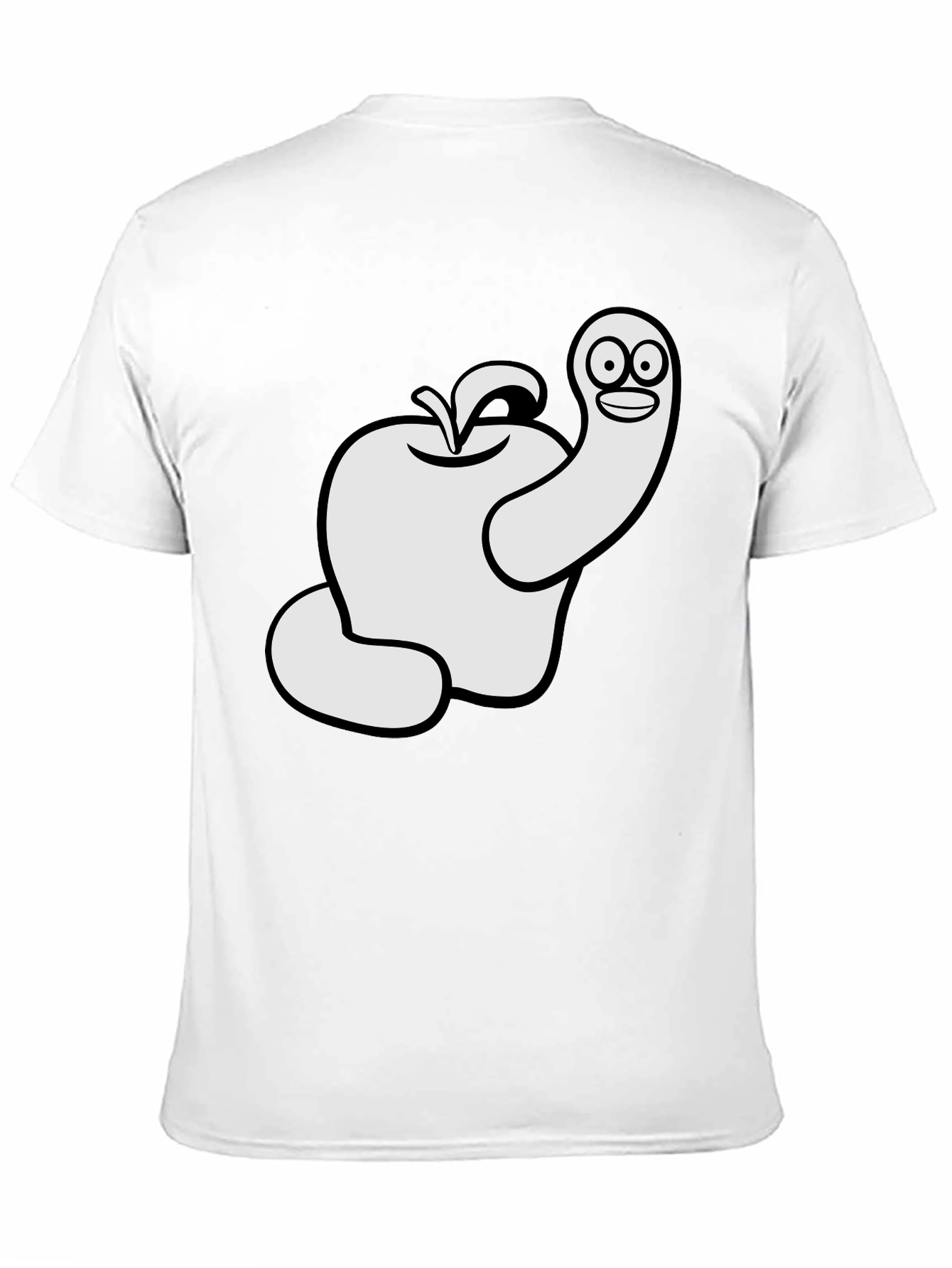 Worm Apple Graphic T-Shirt