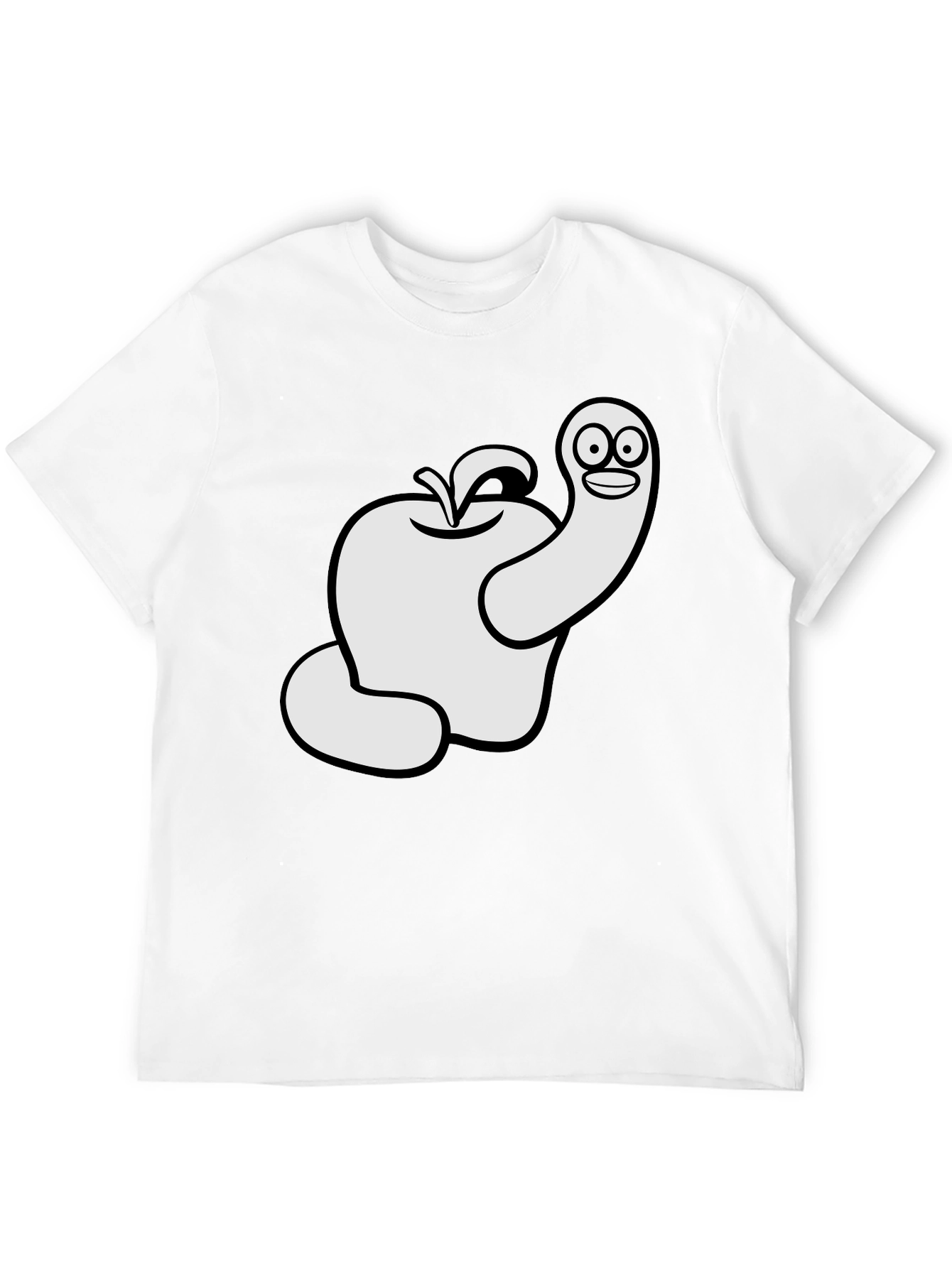 Worm Apple Graphic T-Shirt