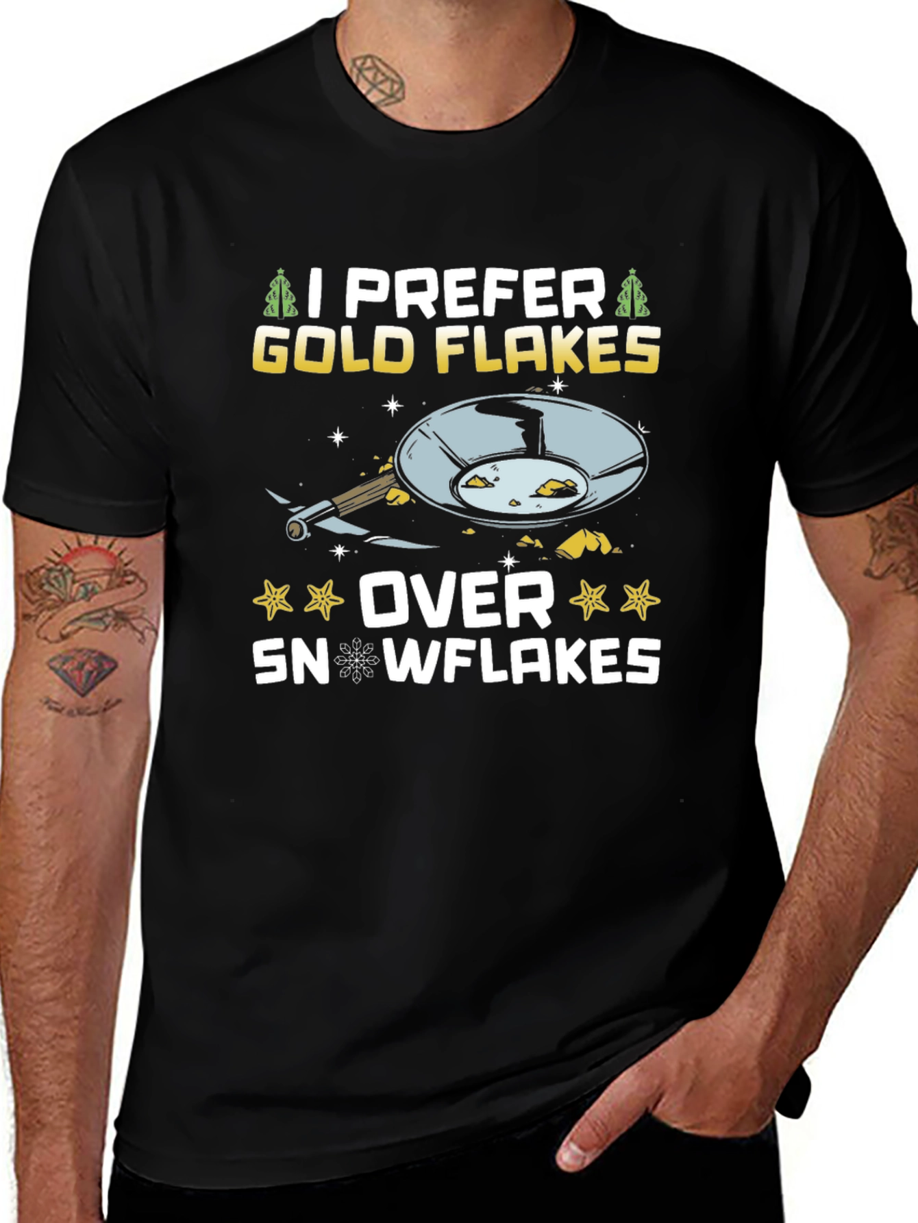 I Prefer Gold Flakes T-Shirt - Prospecting Tee