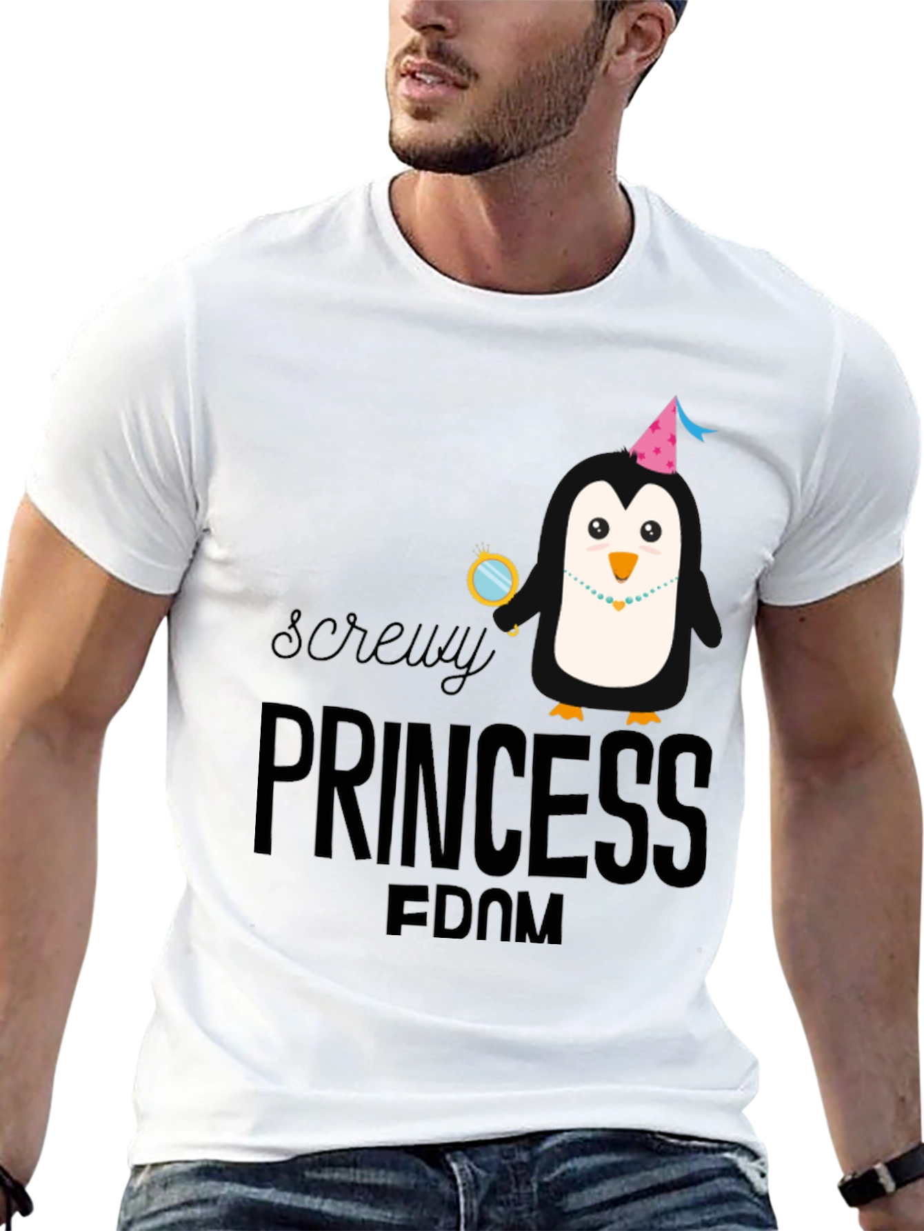 Screwuy Princess Fdom Penguin T-Shirt