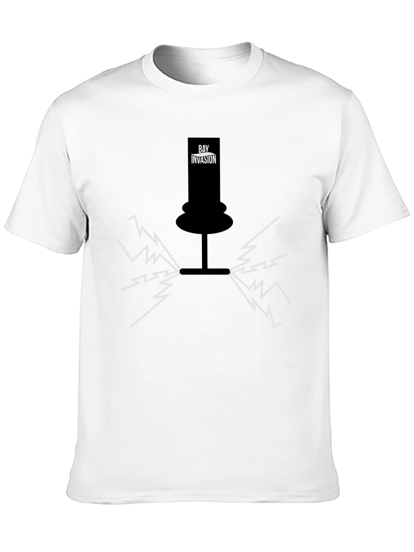 Bay Invasion Black Graphic T-Shirt